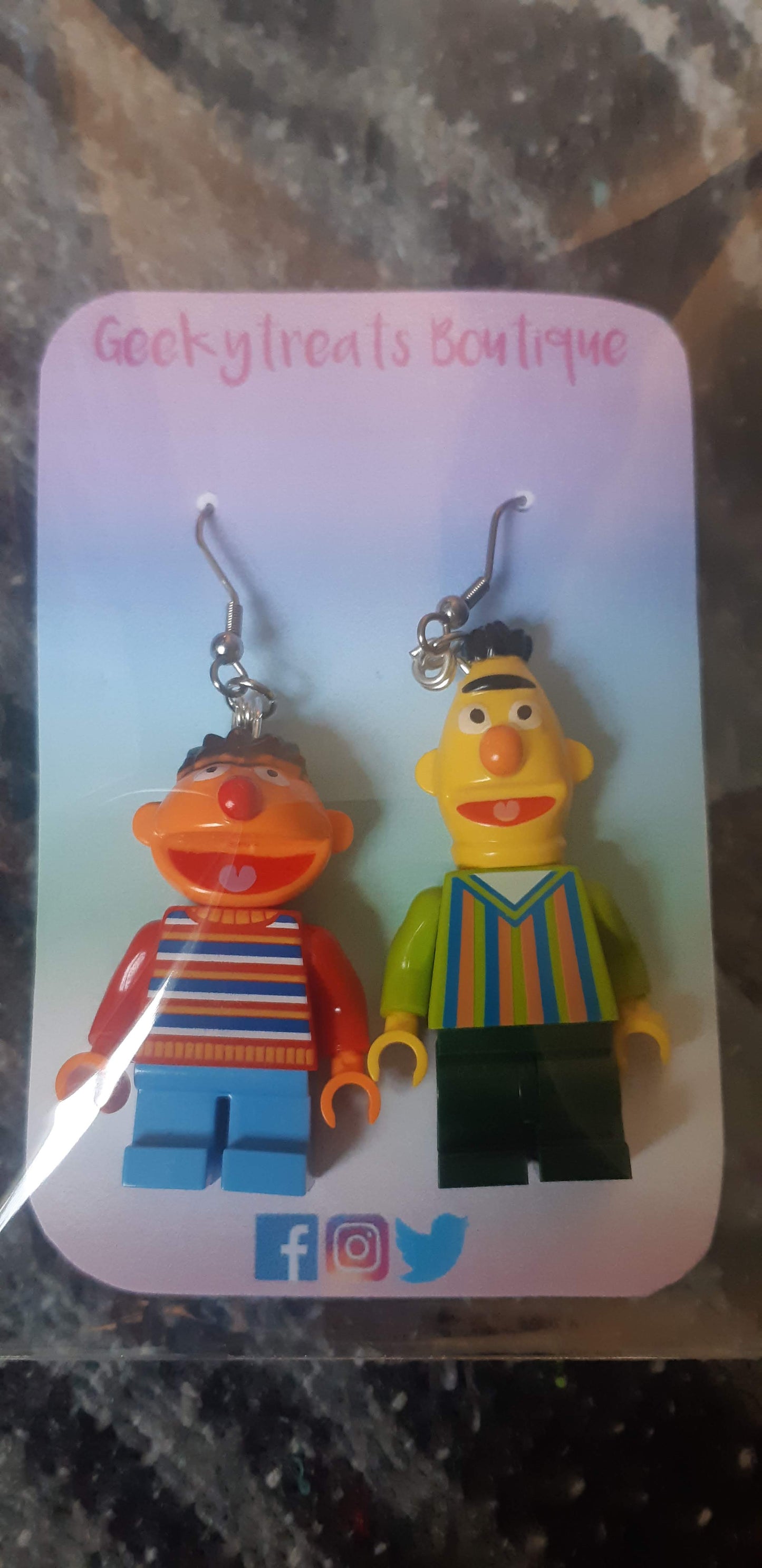 Burt and Earnie earrings