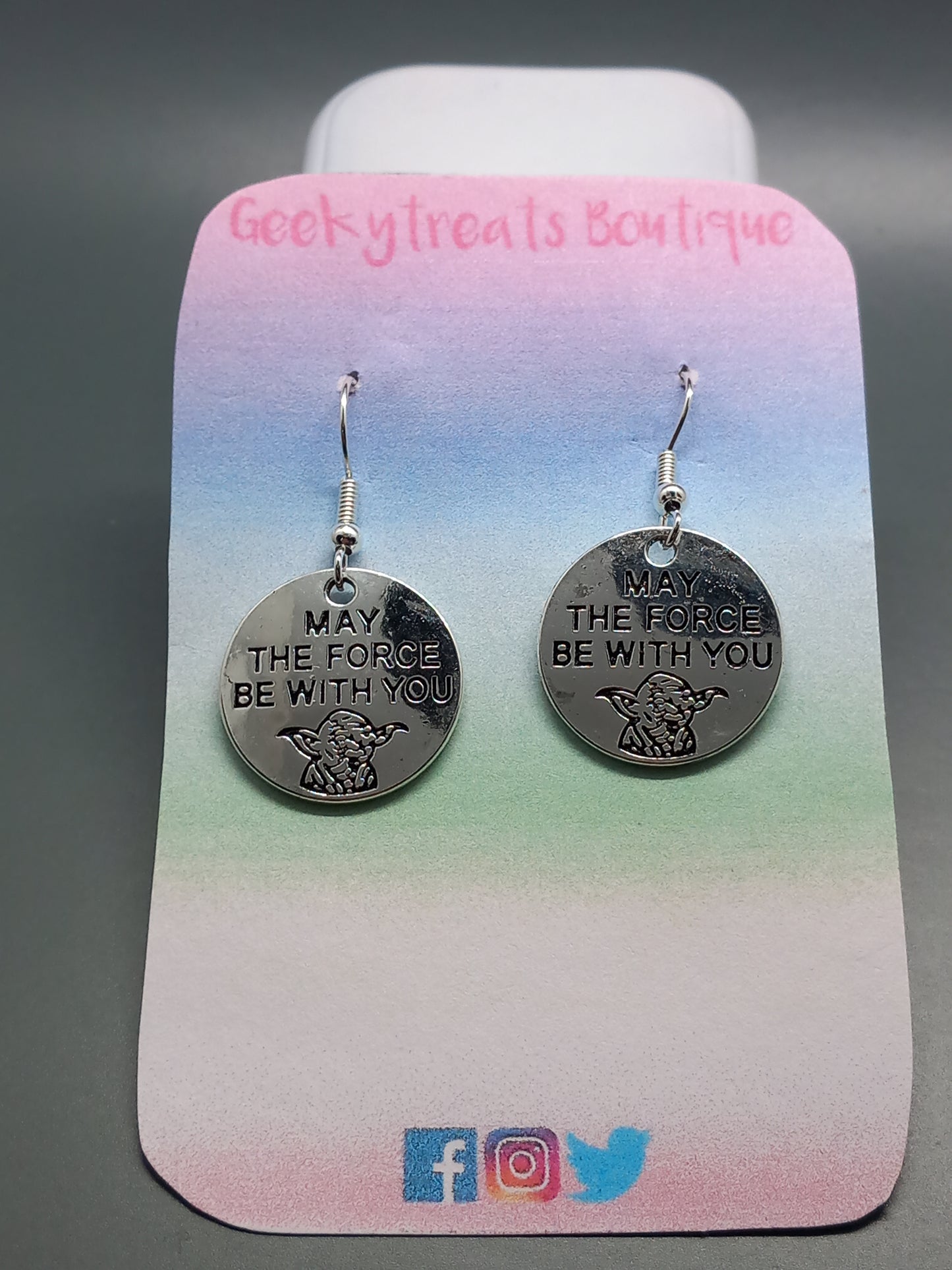 May the force be with you star wars earrings