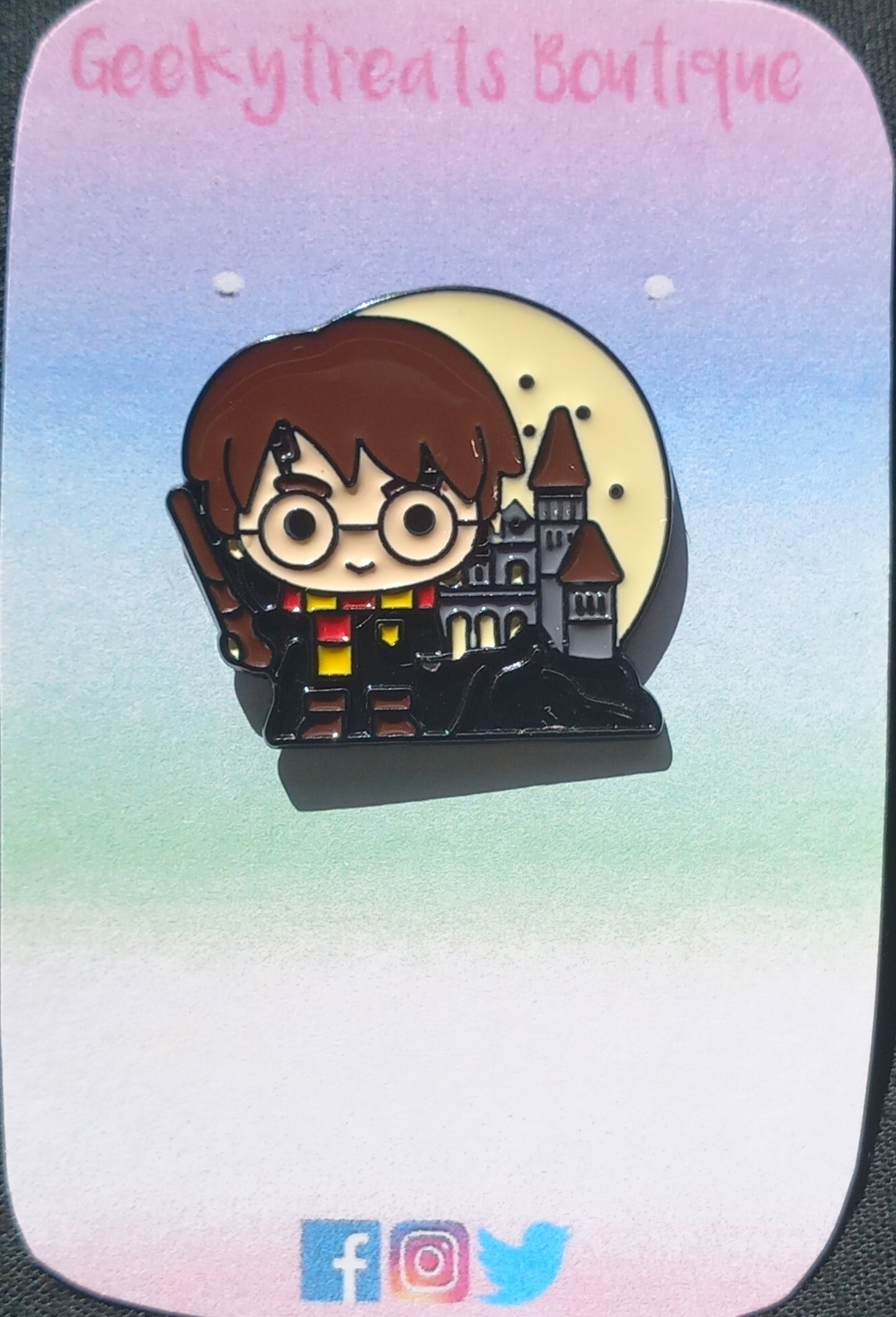 Harry potter hogwarts pin badge