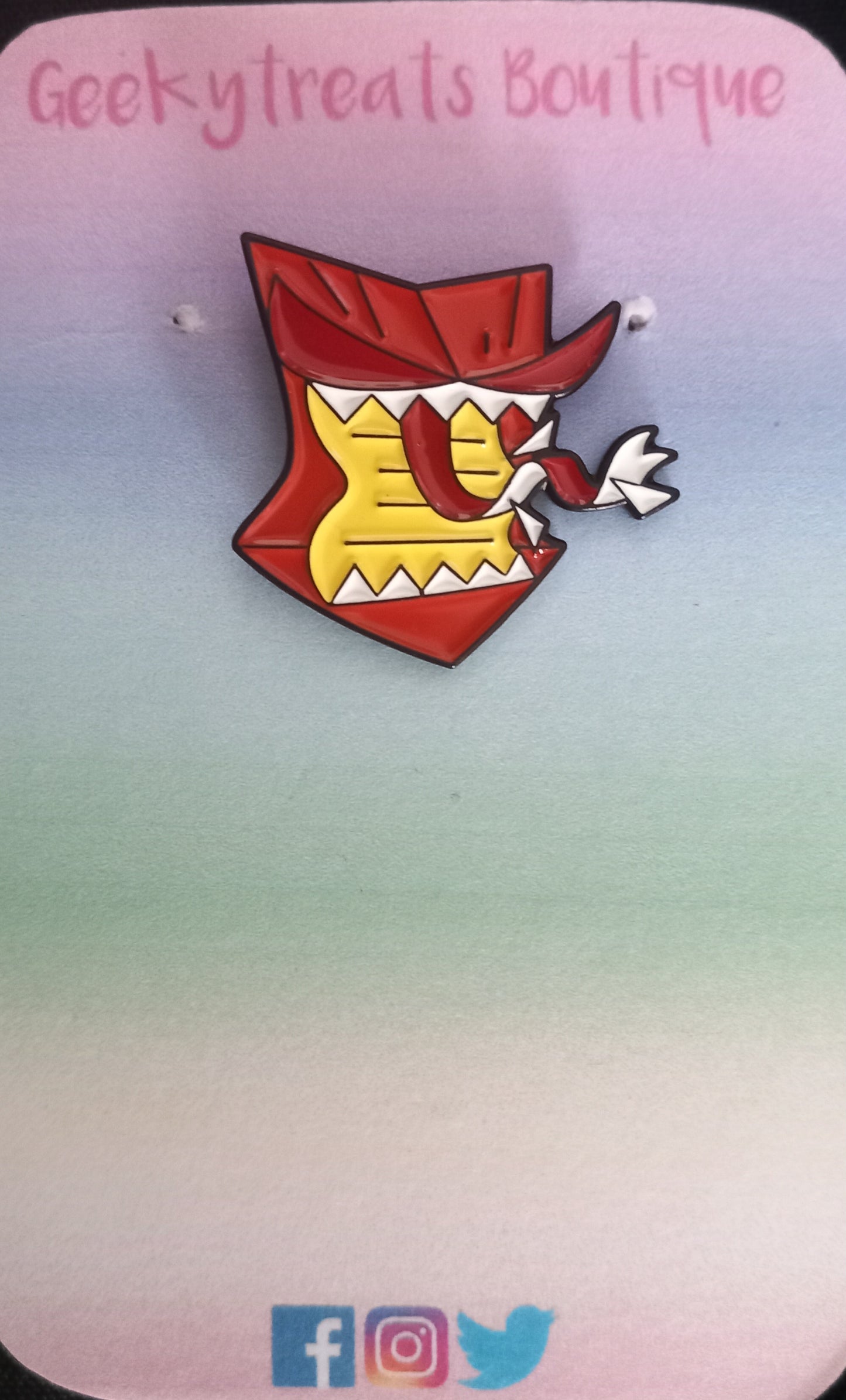 Howler hogwarts pin badge