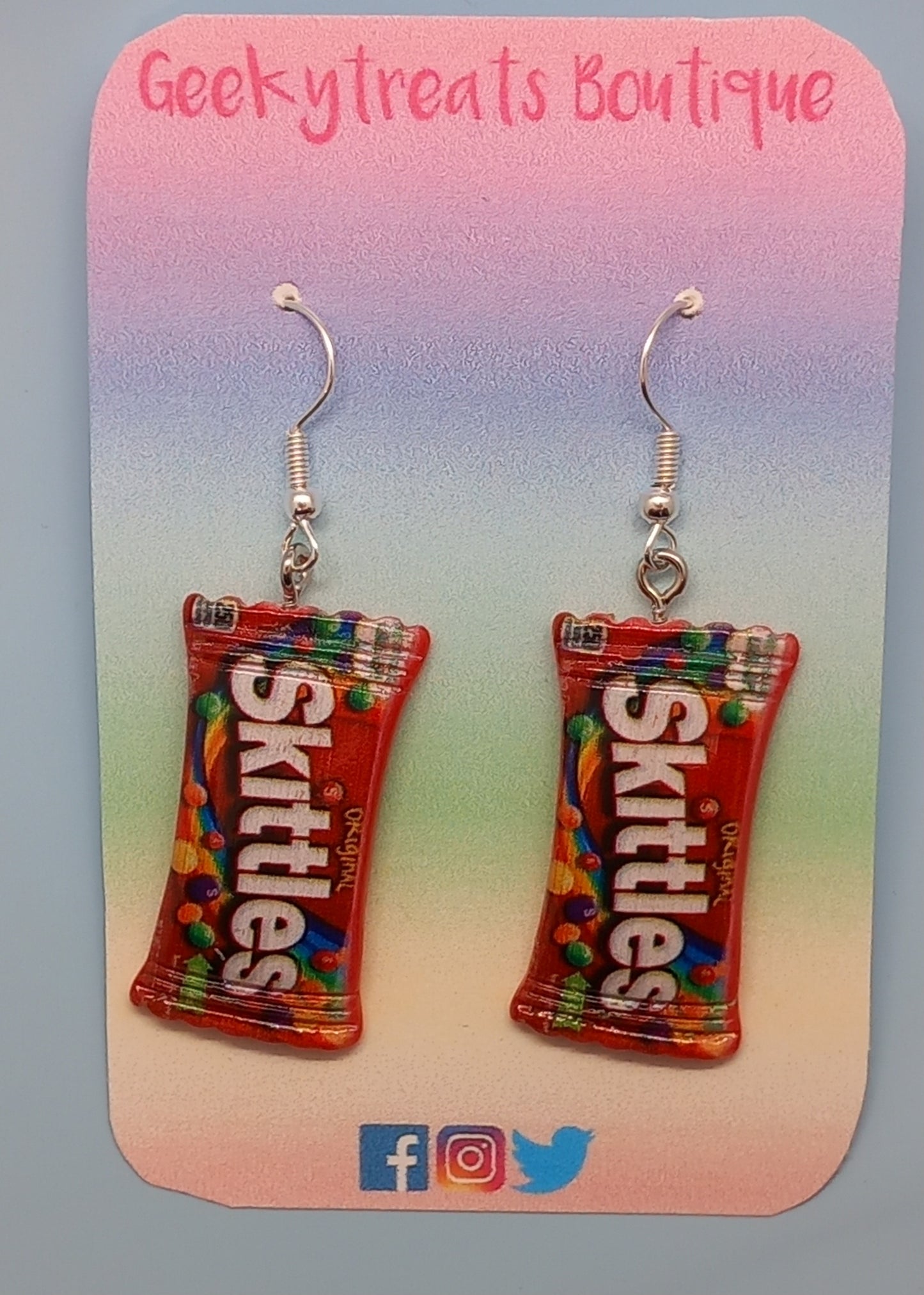 Skittles earrings