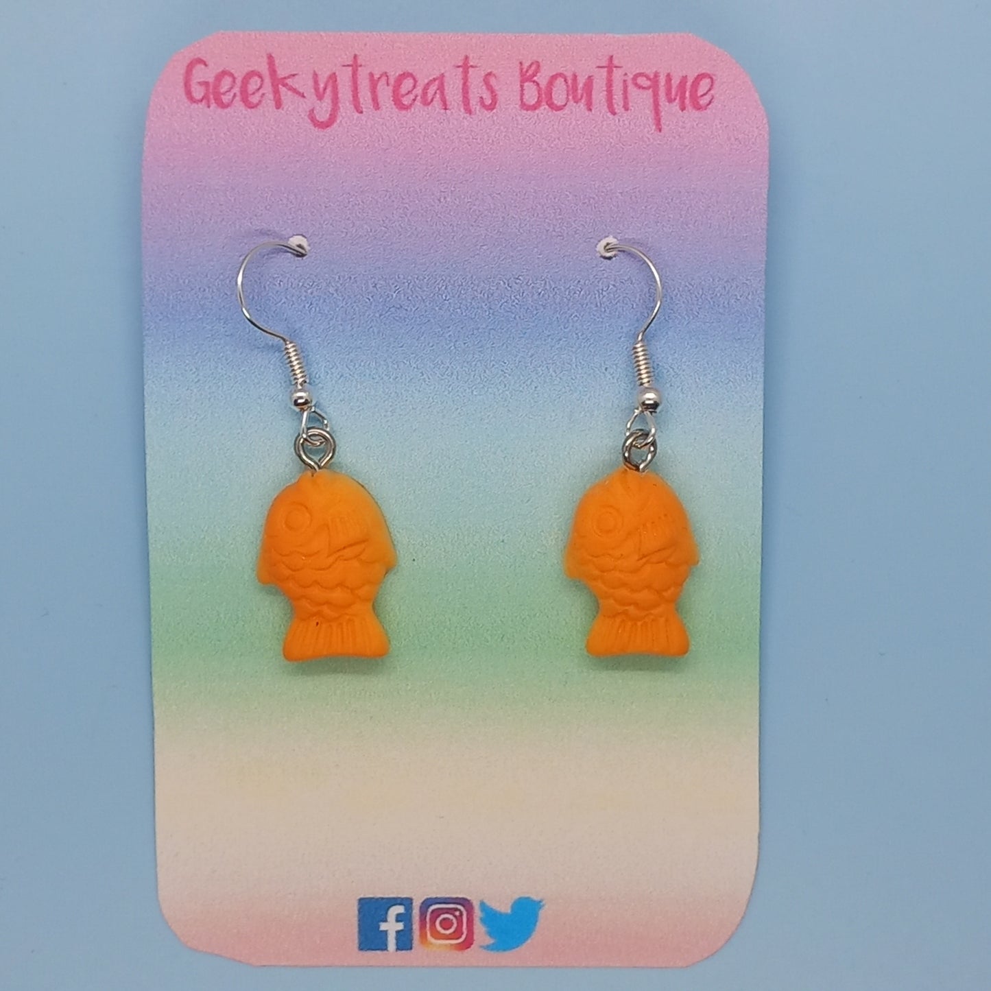 Taiyaki cute Fish earrings