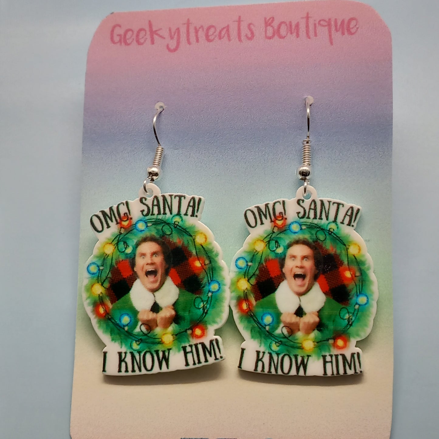 Christmas Elf novelty earrings