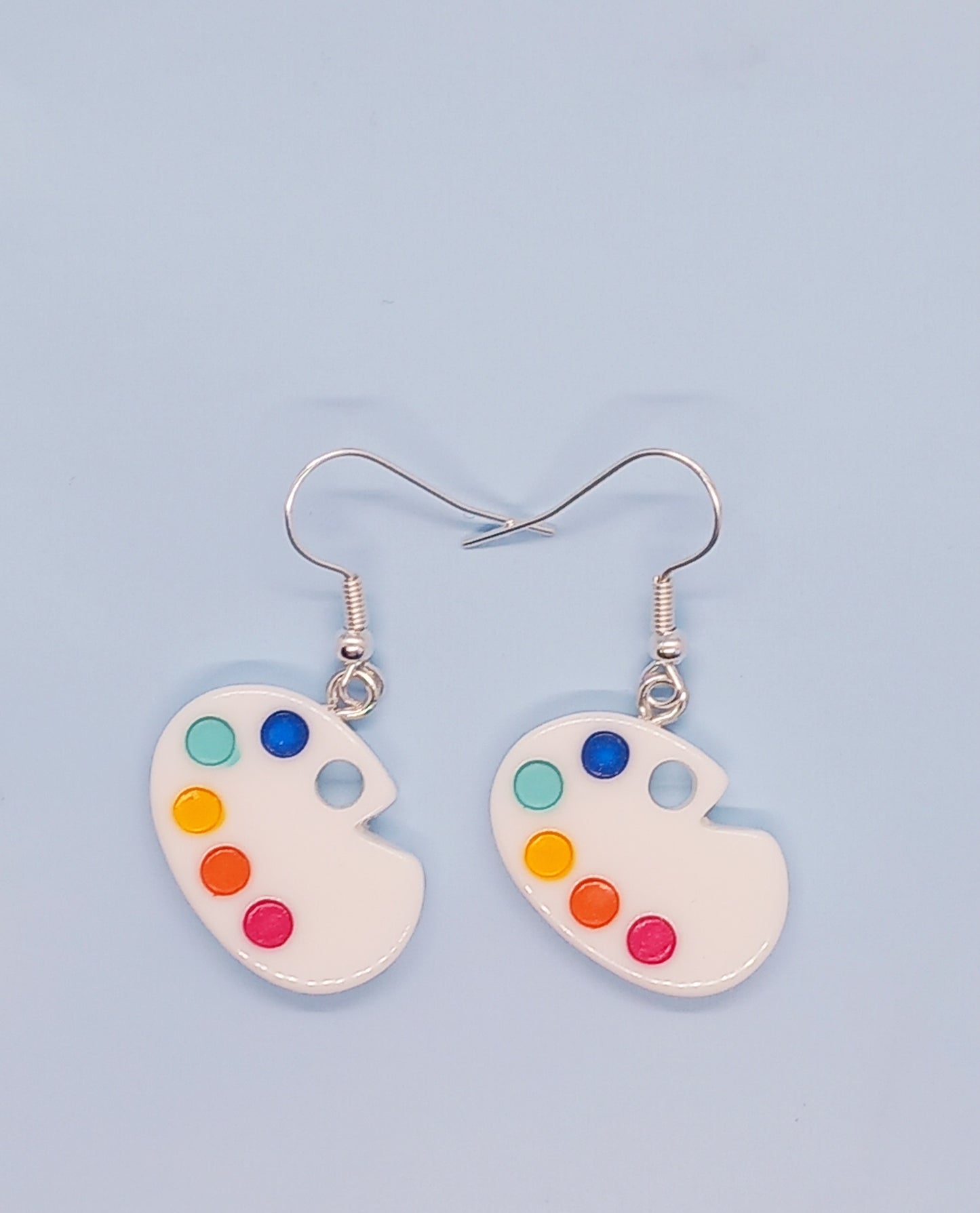 Small paint easel earrings