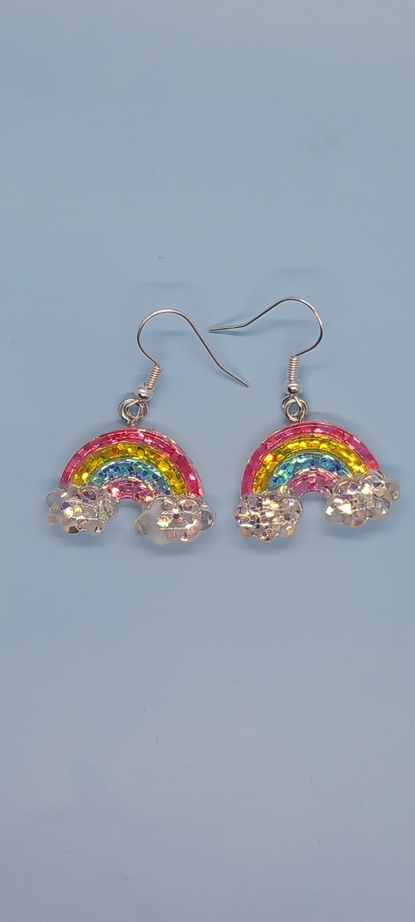 3d rainbow earrings