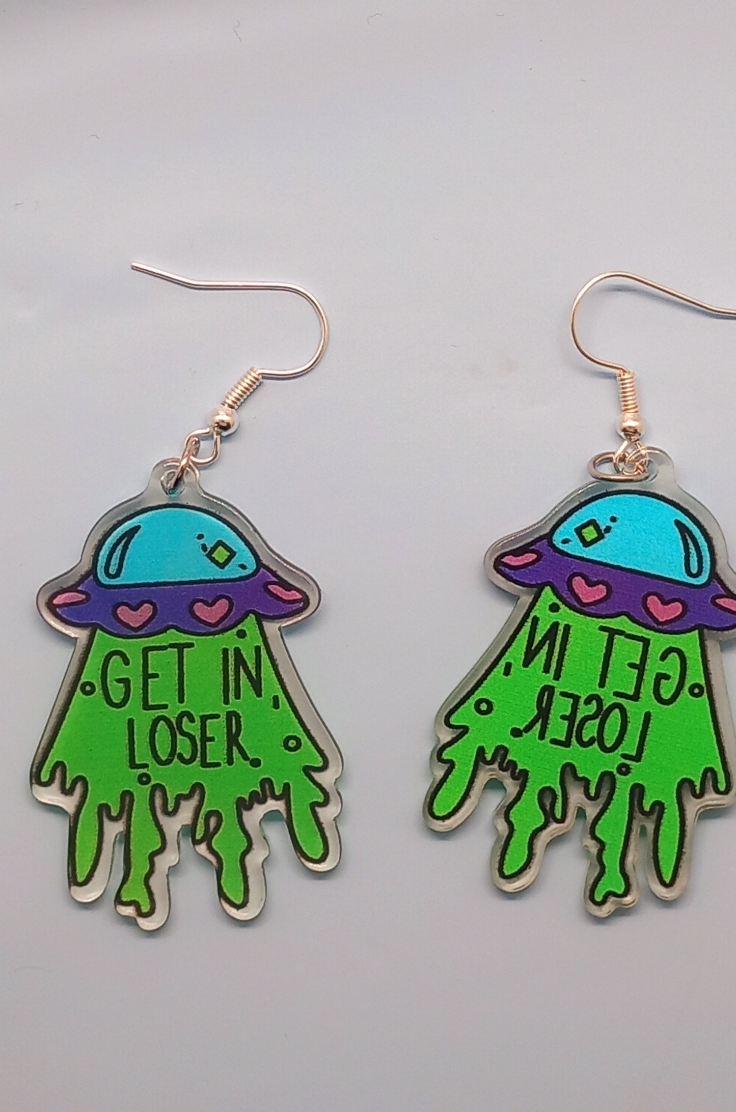 UFO get in loser Space earrings