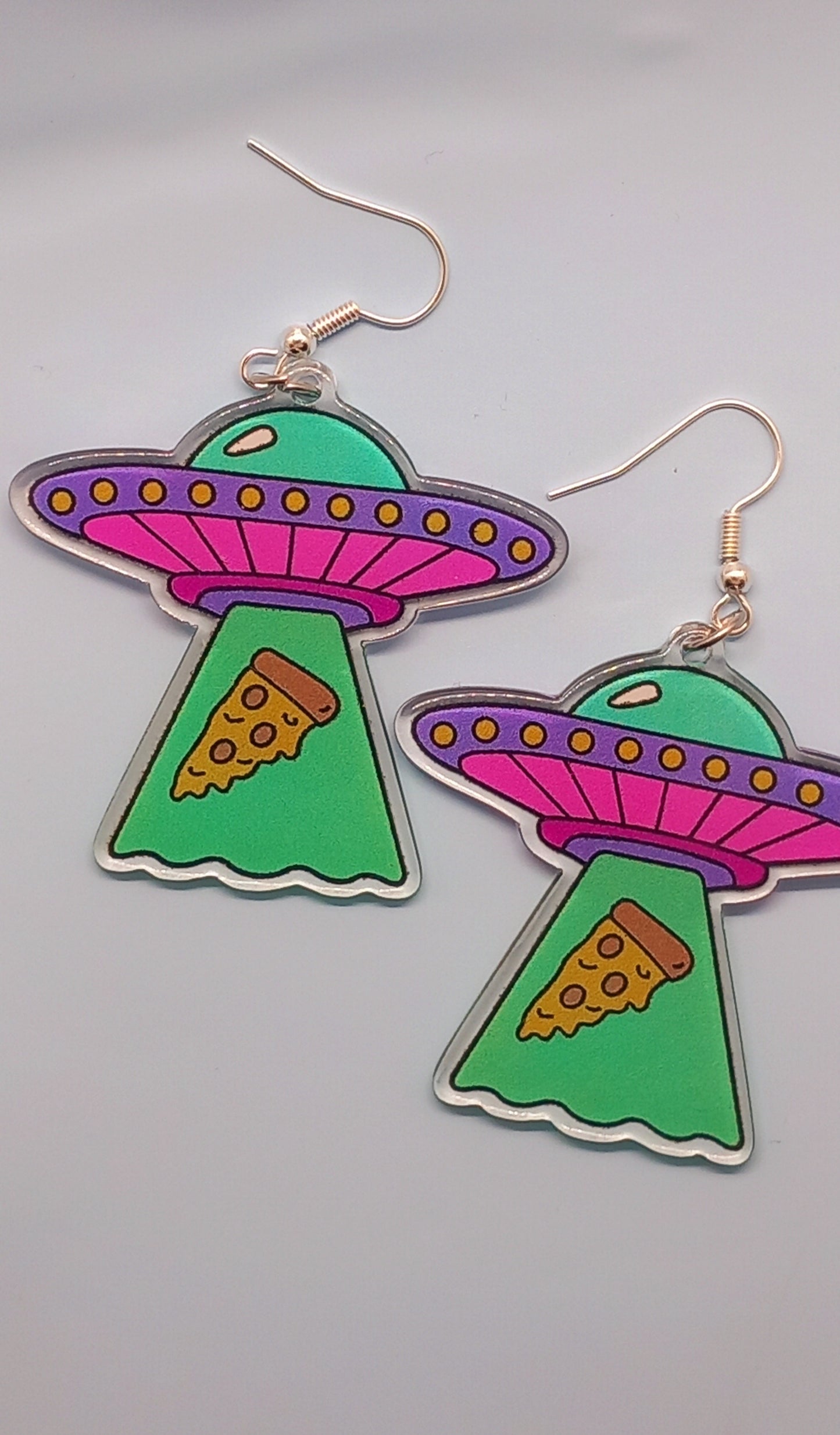 UFO Pizza earrings