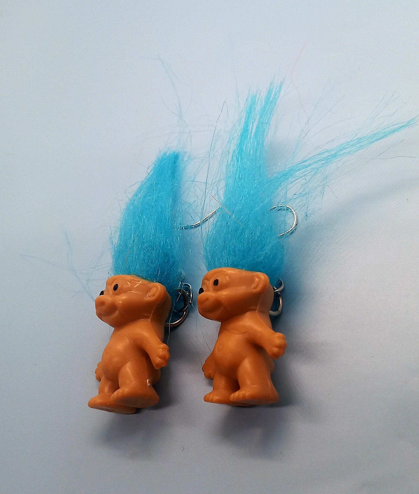 Blue troll earrings