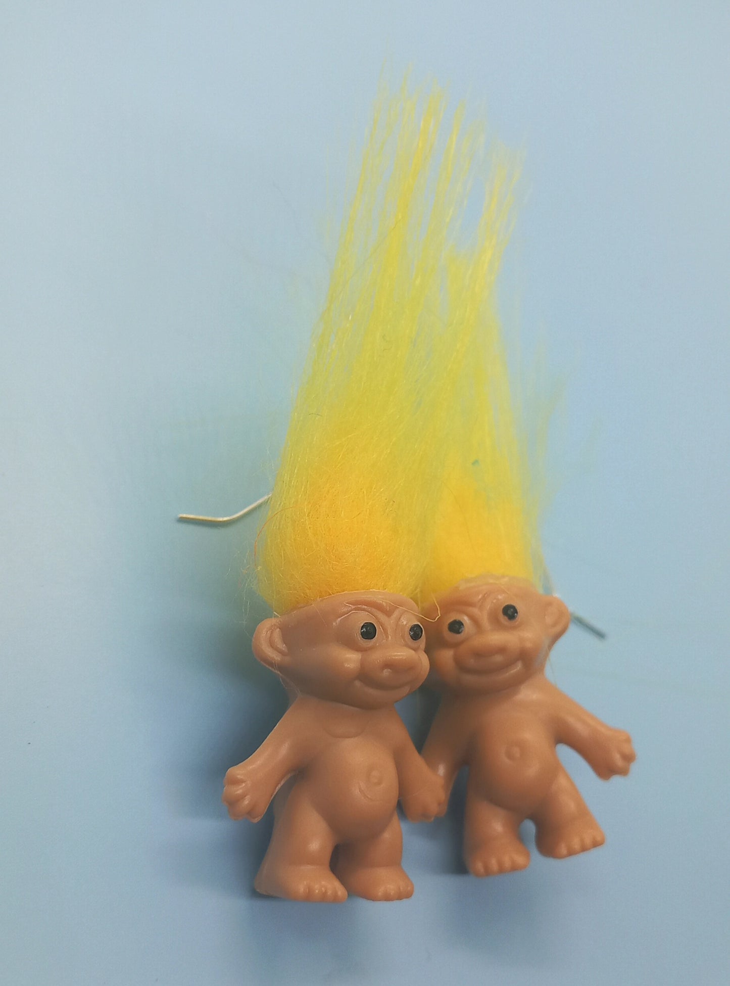 Yellow troll earrings