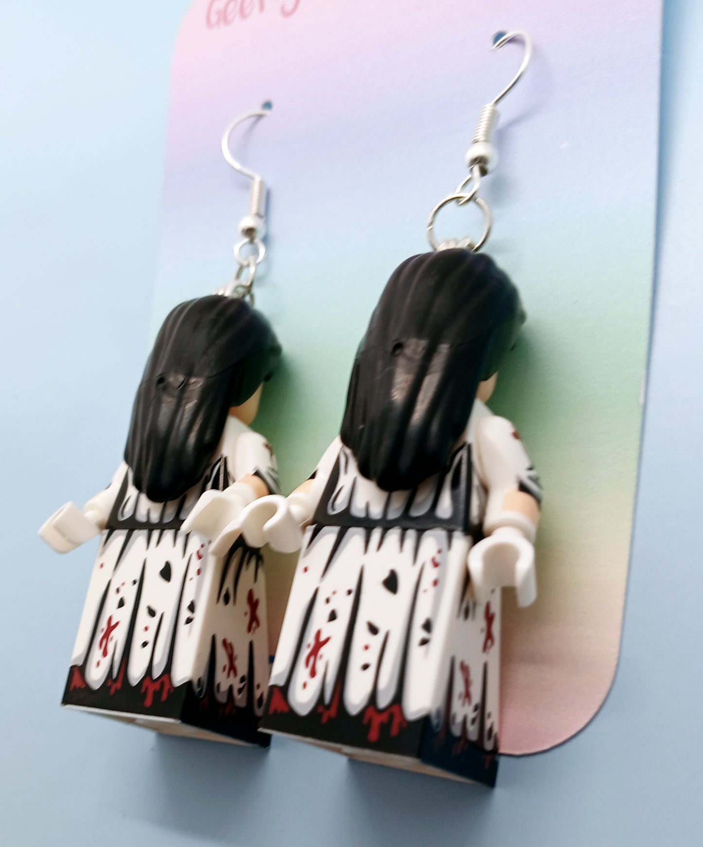 Samara the ring minifigure earrings