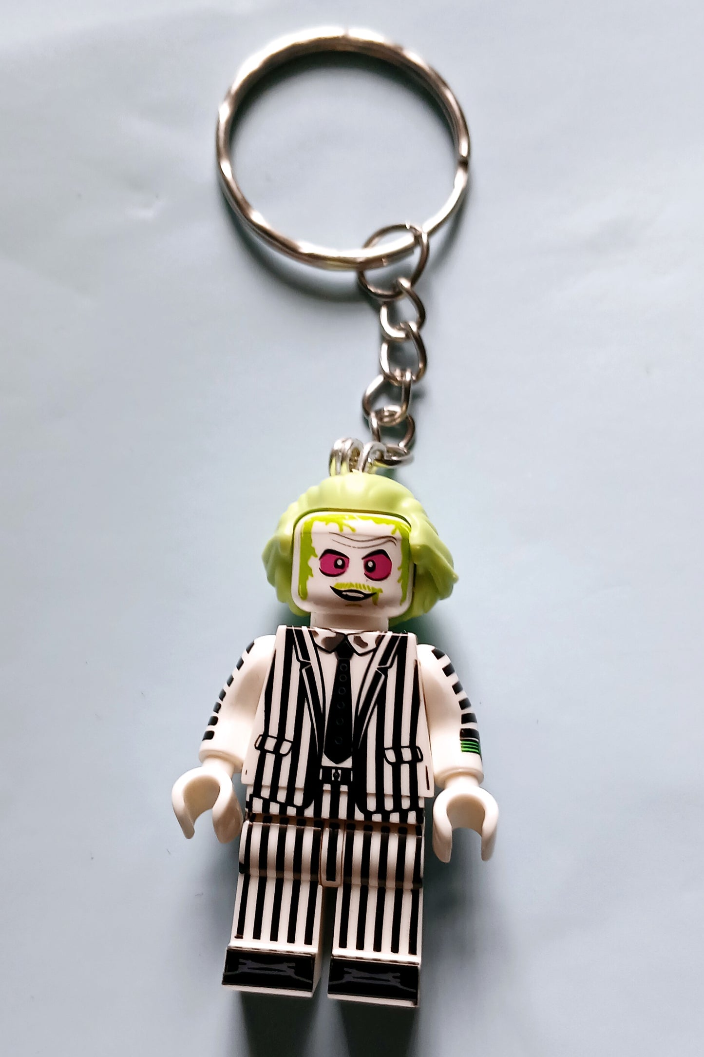 Beetlejuice custom minifigure keyring