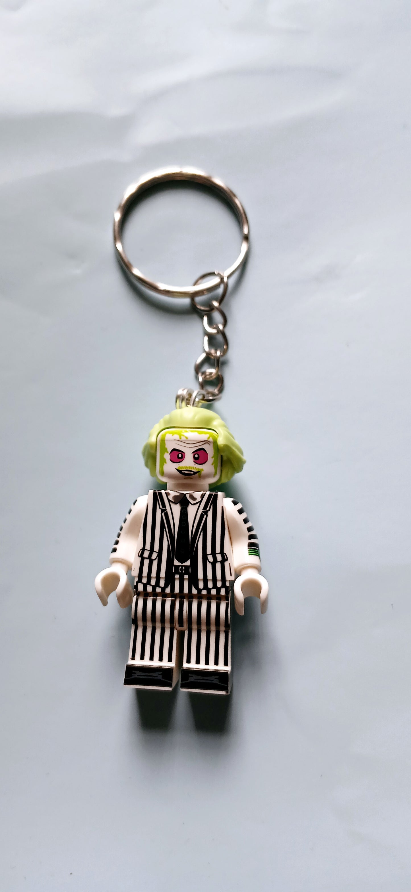 Beetlejuice custom minifigure keyring