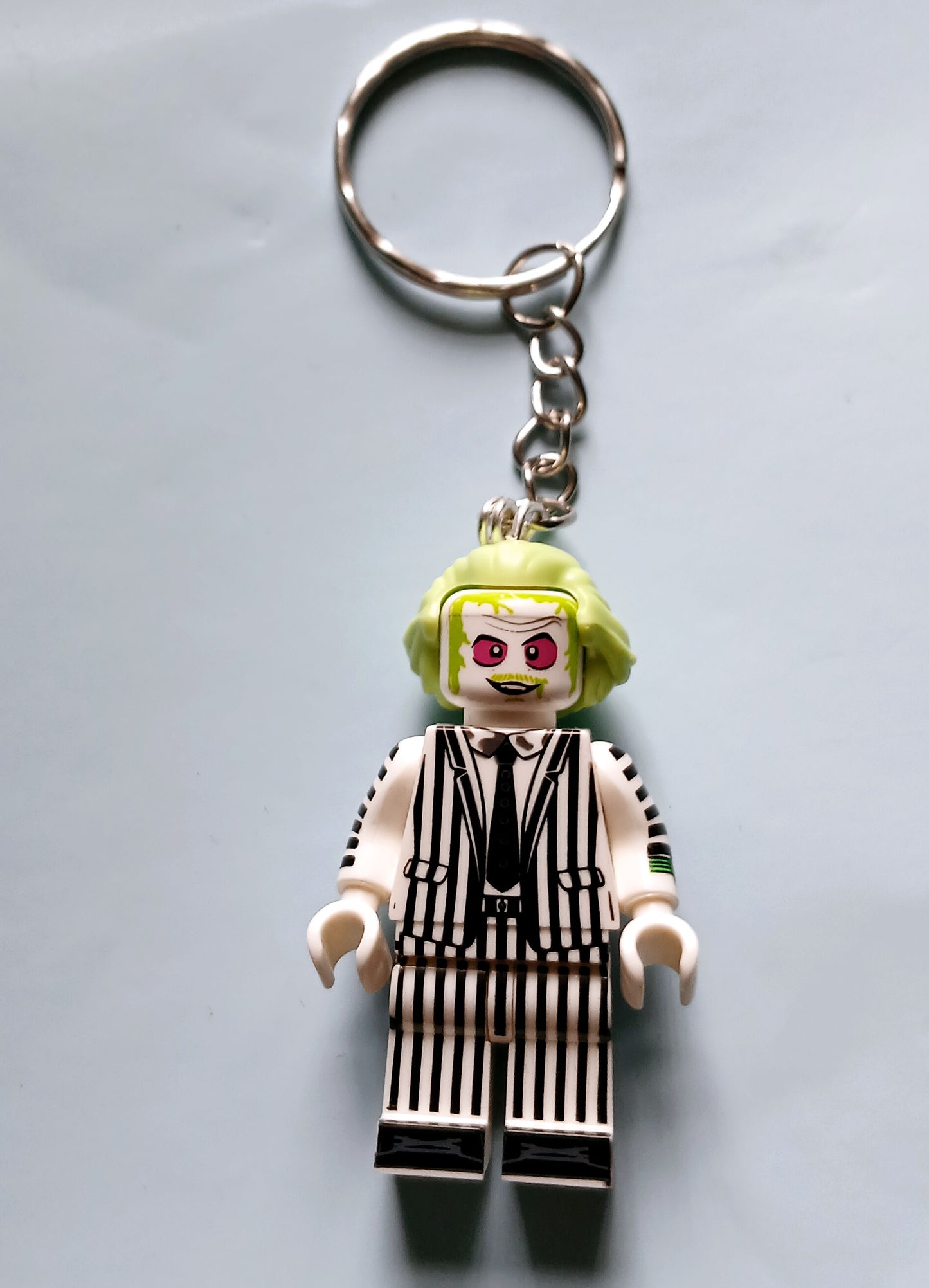 Beetlejuice custom minifigure keyring