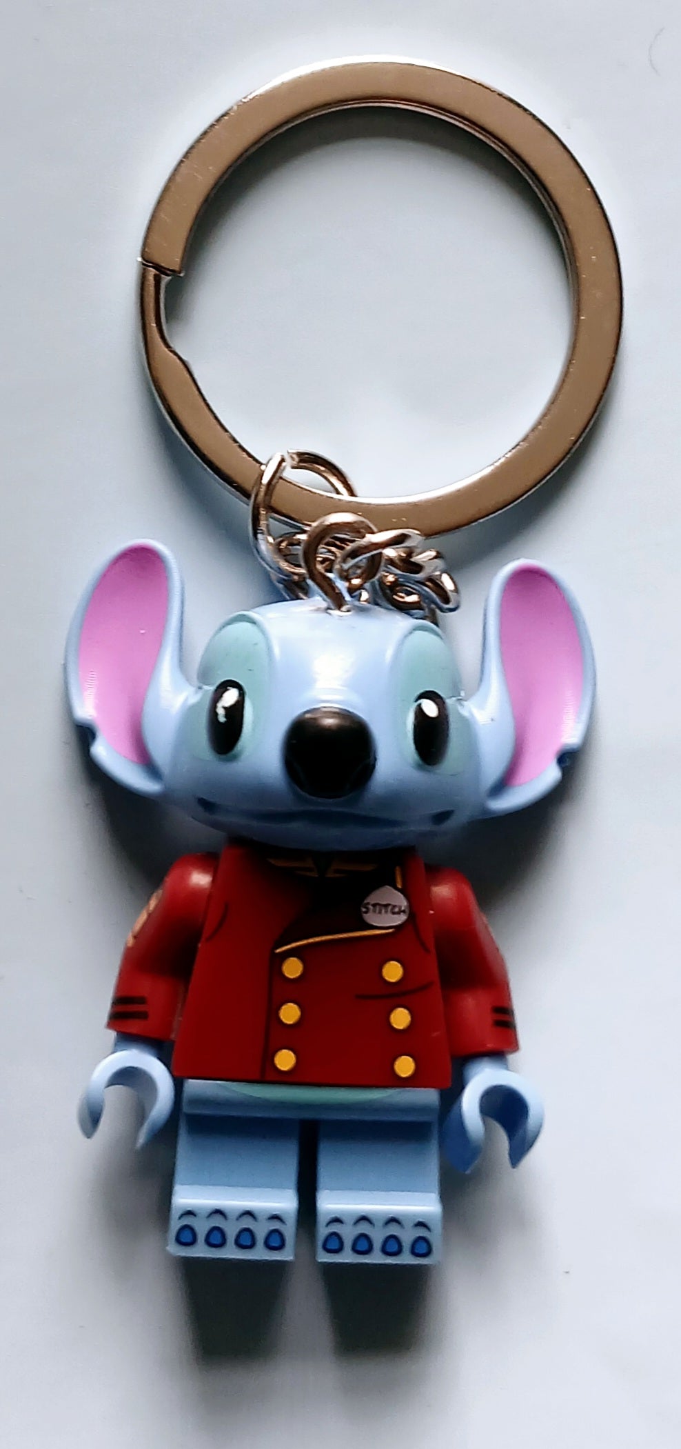 Stitch custom minifigure keyring