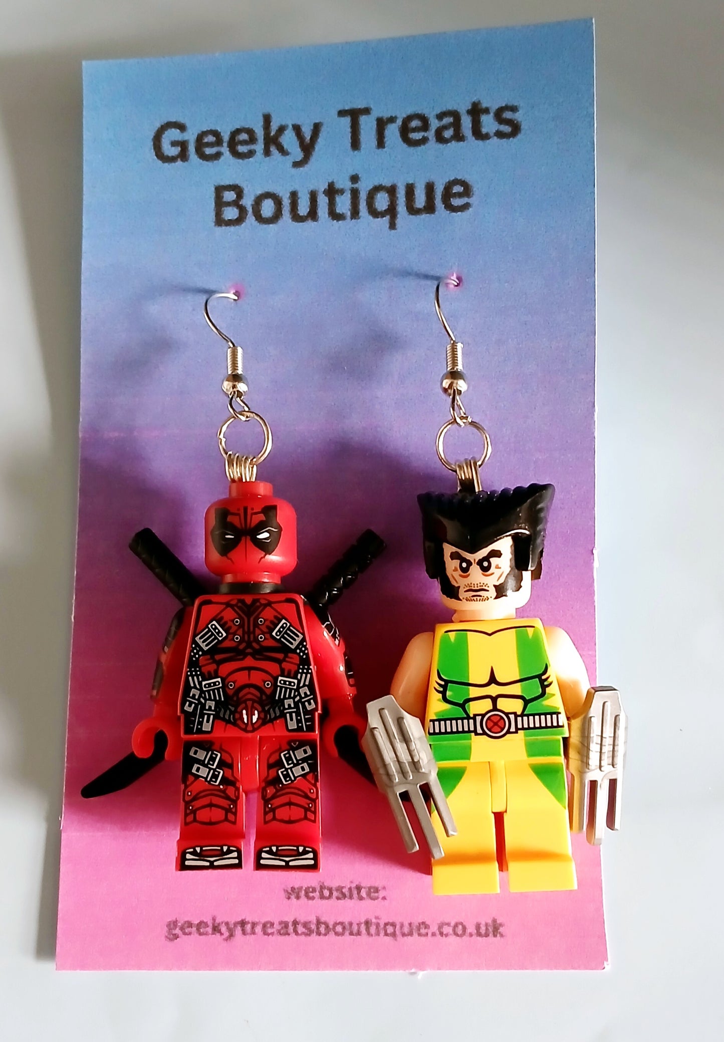 Deadpool & Wolverine custom earrings