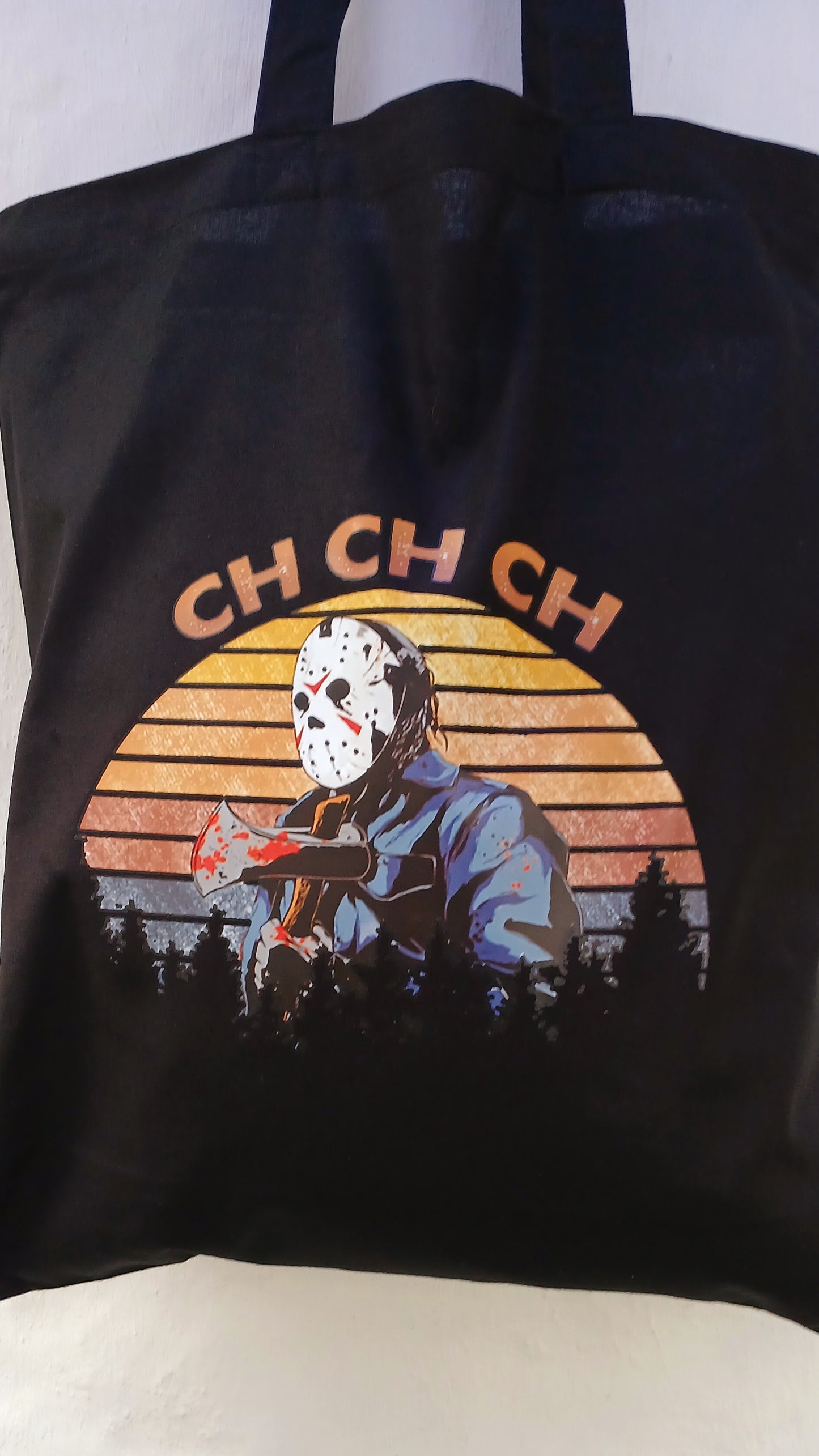 Jason Voorhees black cotton bag