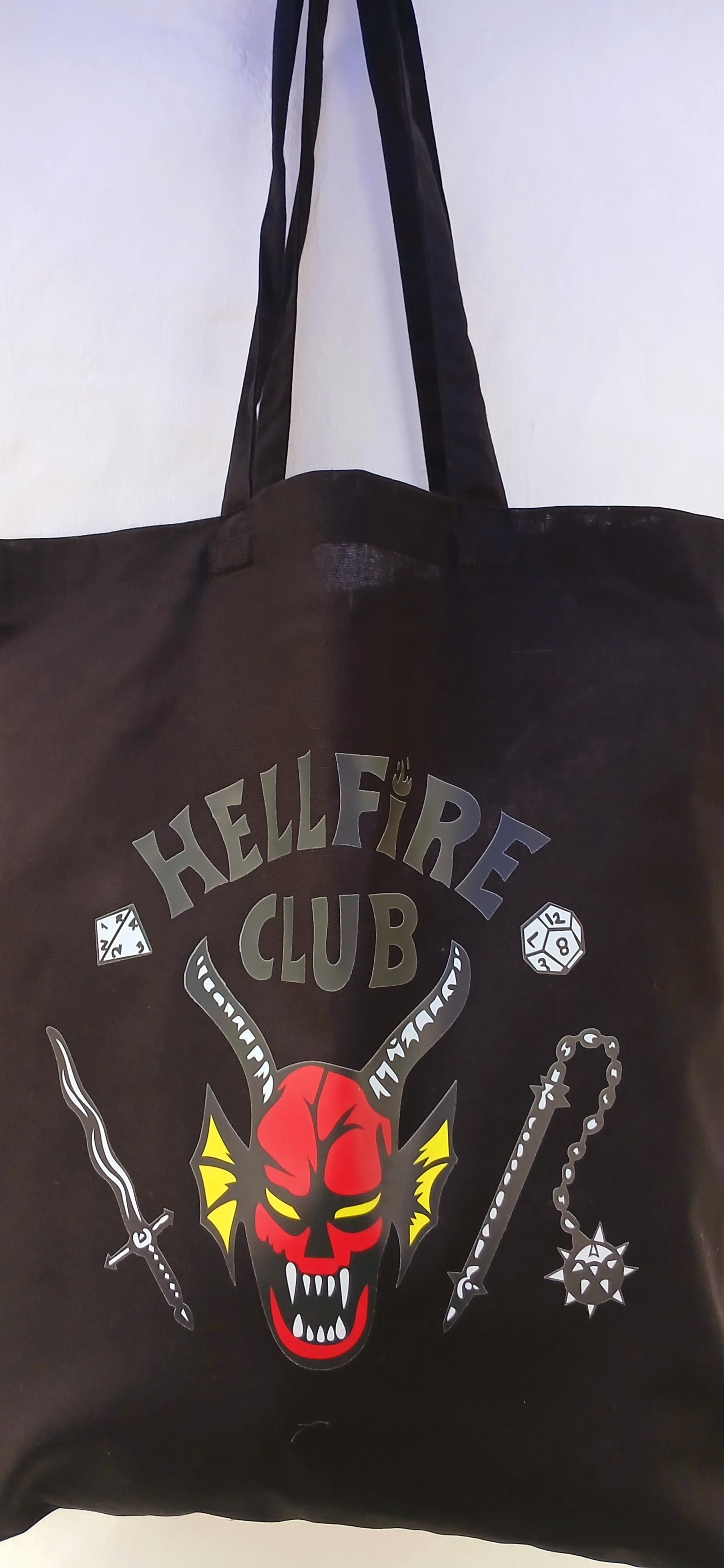 Hellfire club black cotton bag