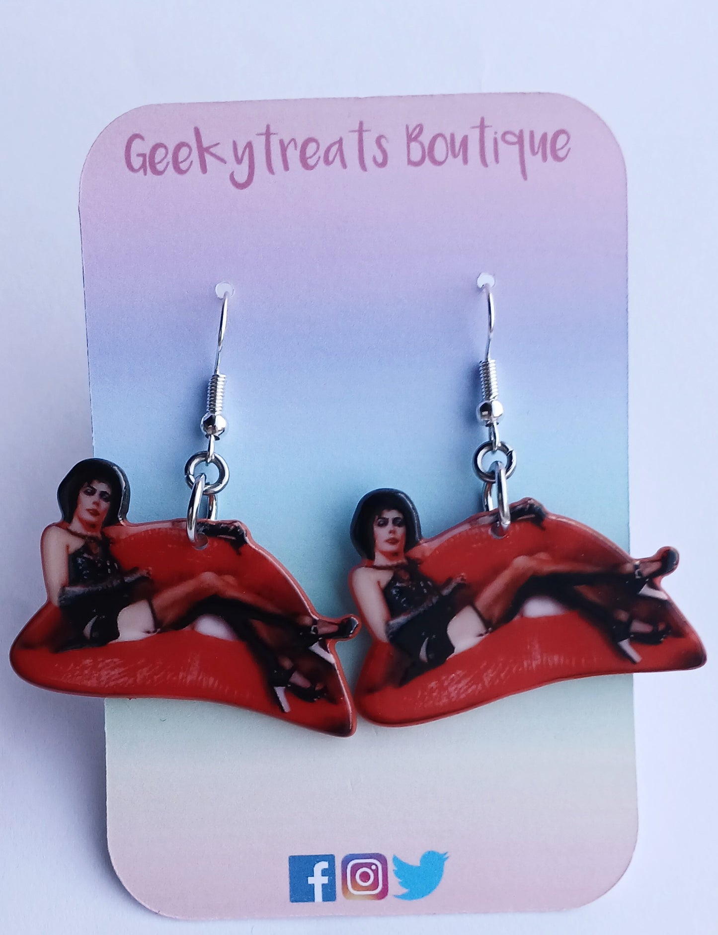 Dr Frank-n-Furter earrings