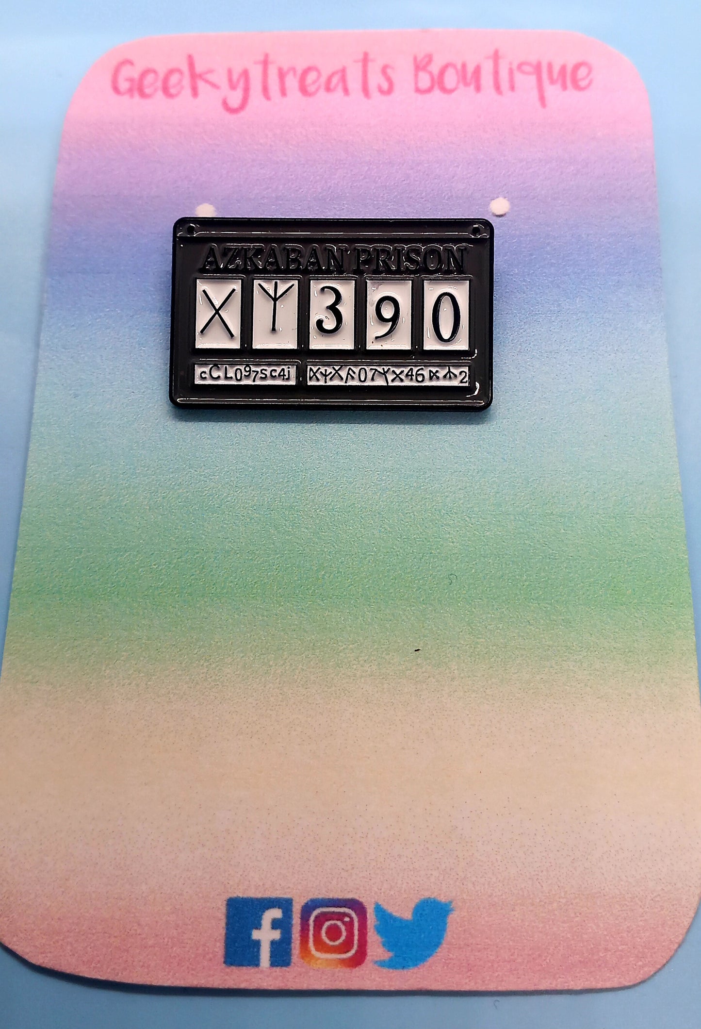Azkaban enamel pin badge