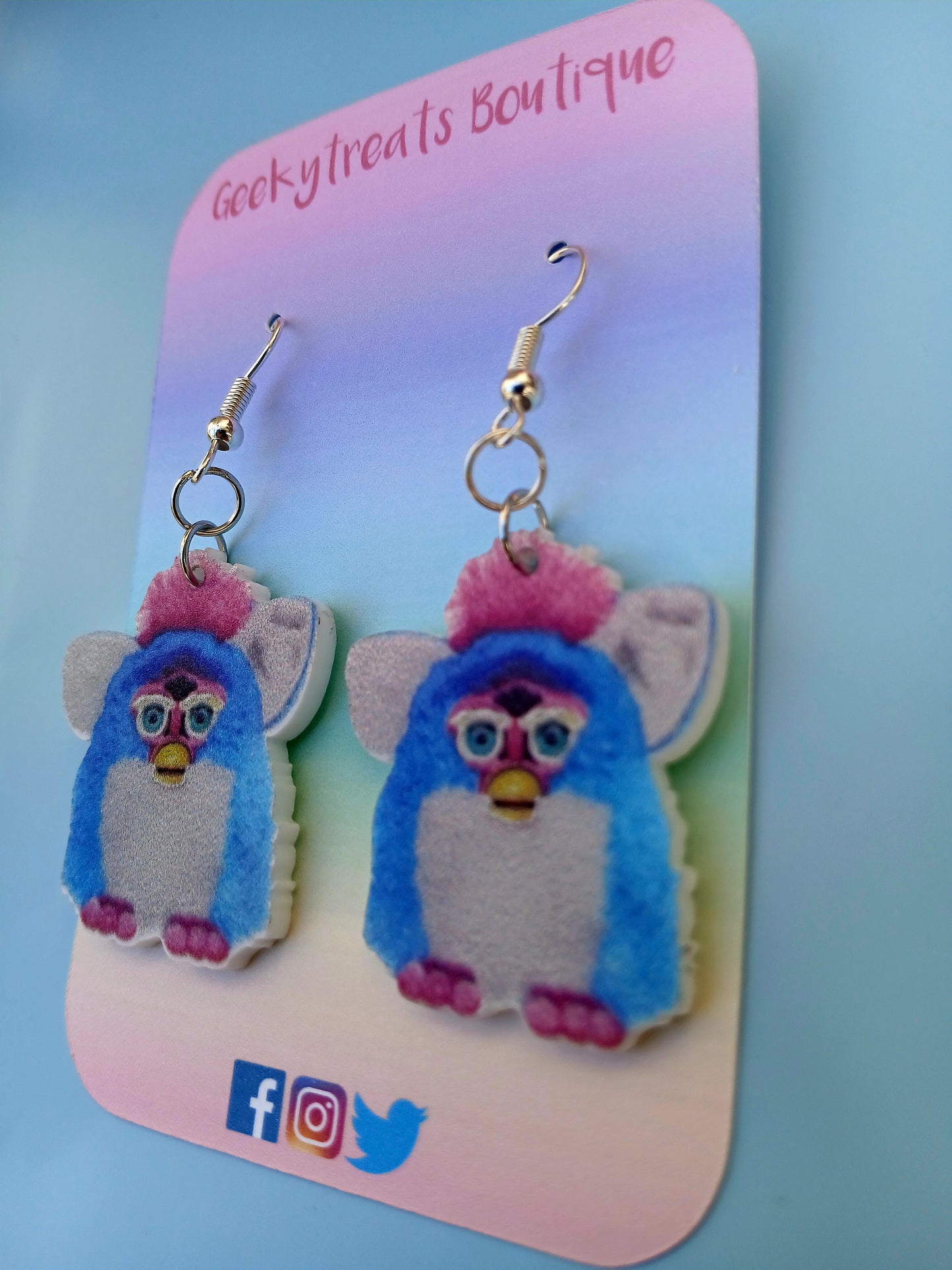 Furby retro earrings