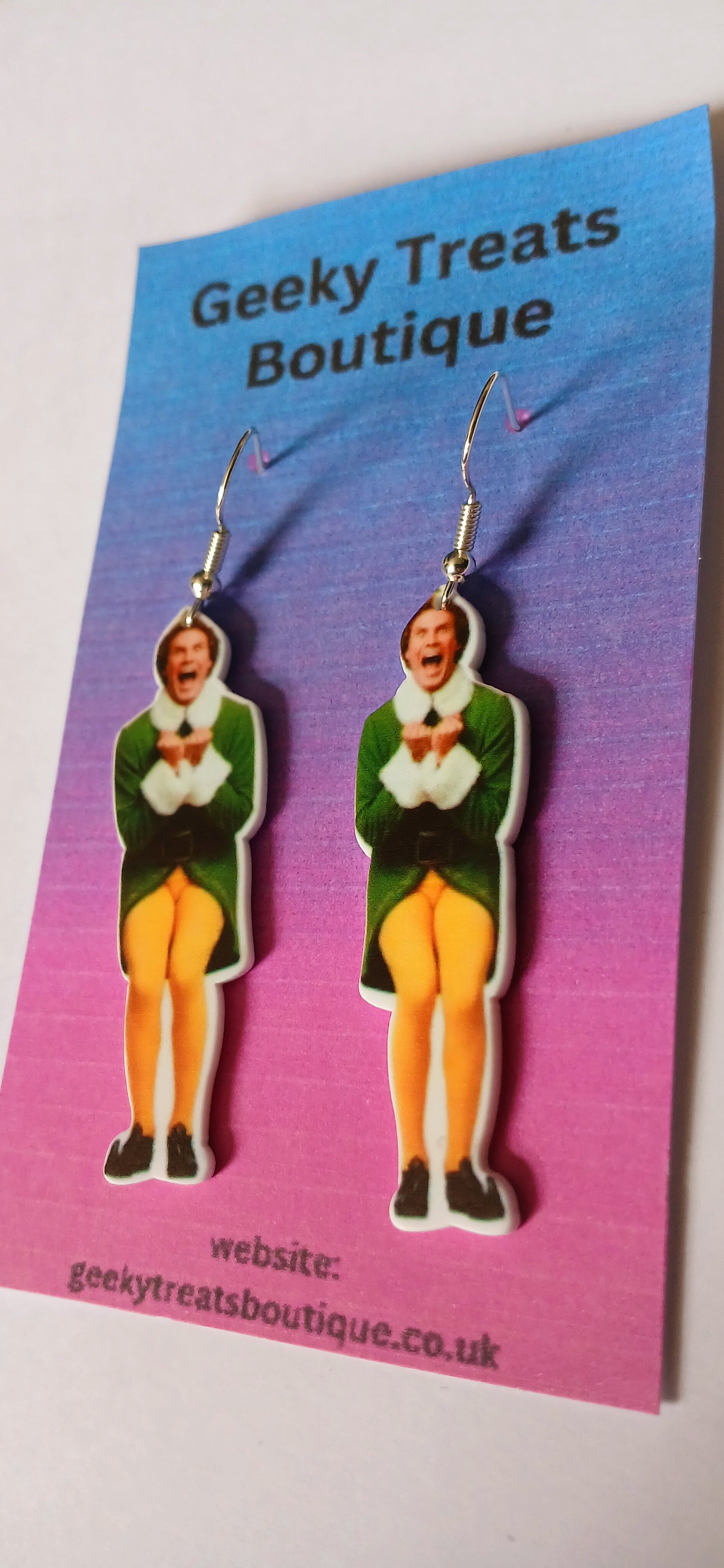 Buddy the elf earrings