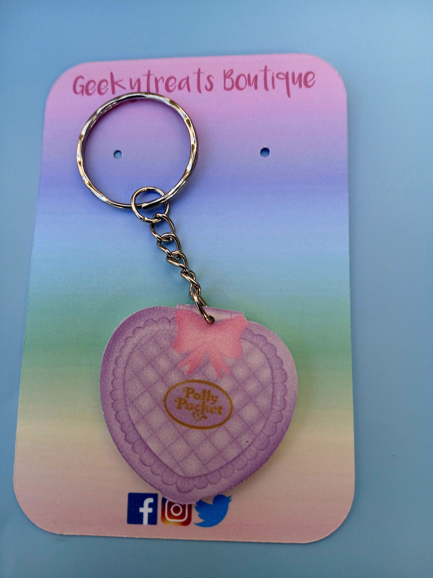 Polly pocket acrylic keyring