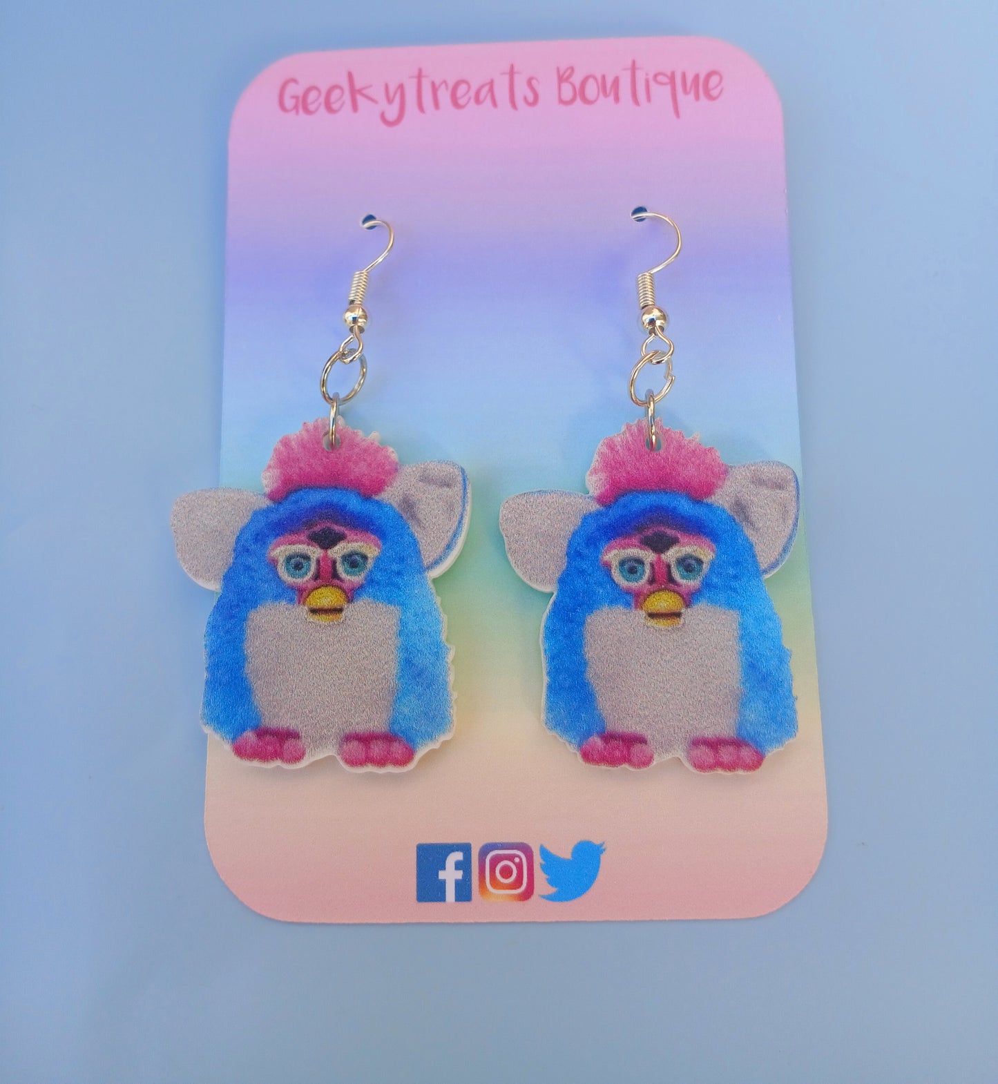Furby retro earrings