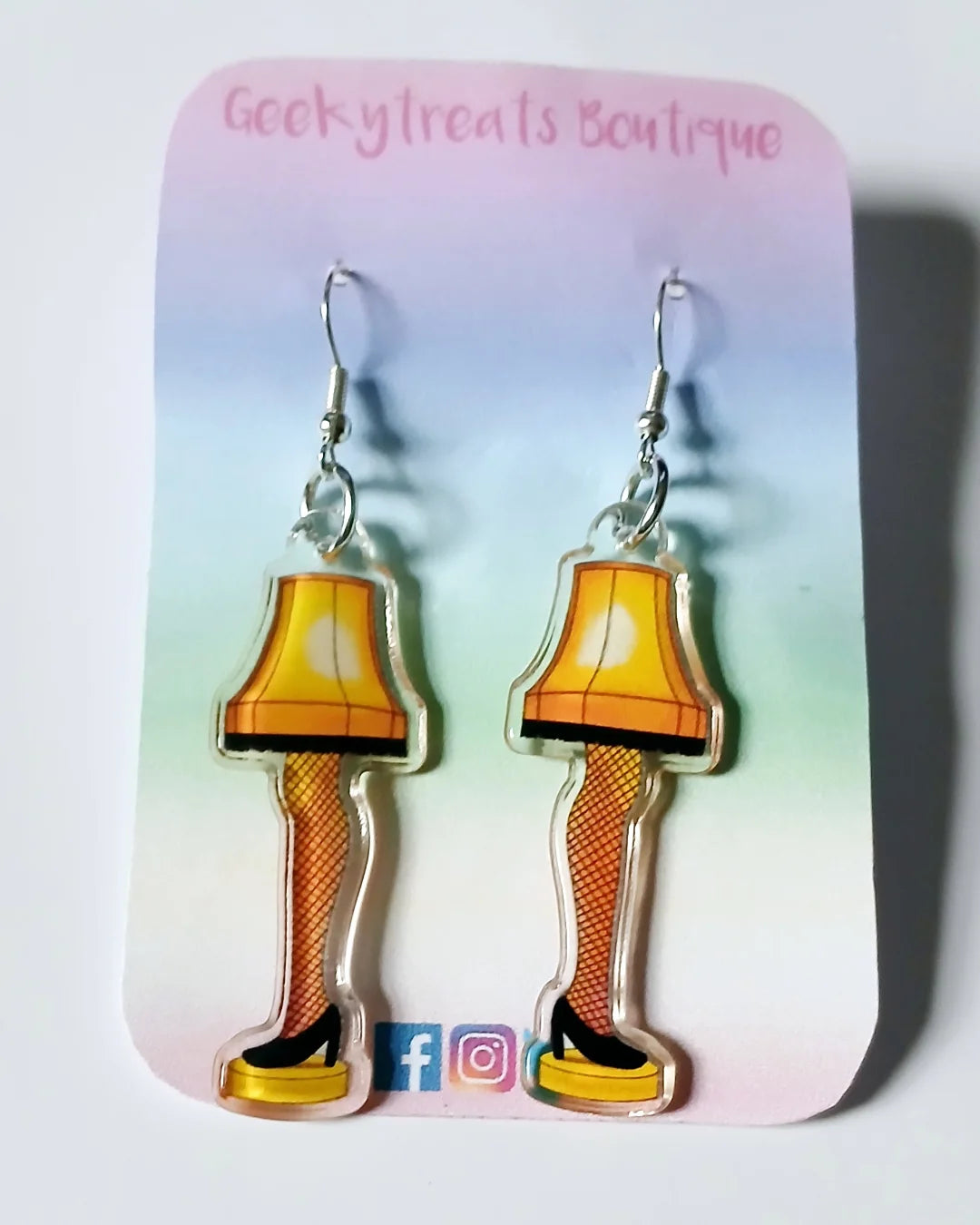 A Christmas Story Leg lamp earrings