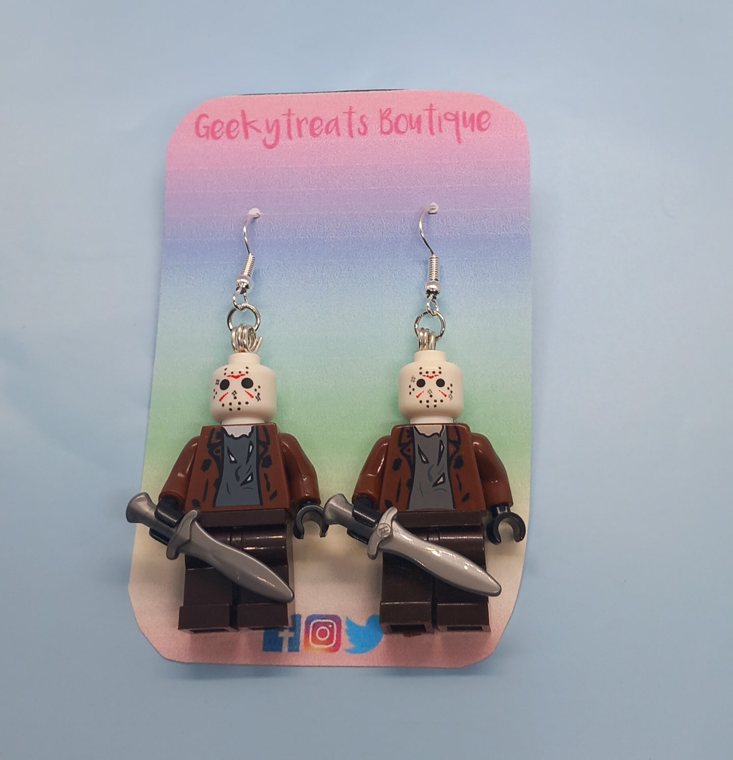 Jason Voorhees earrings