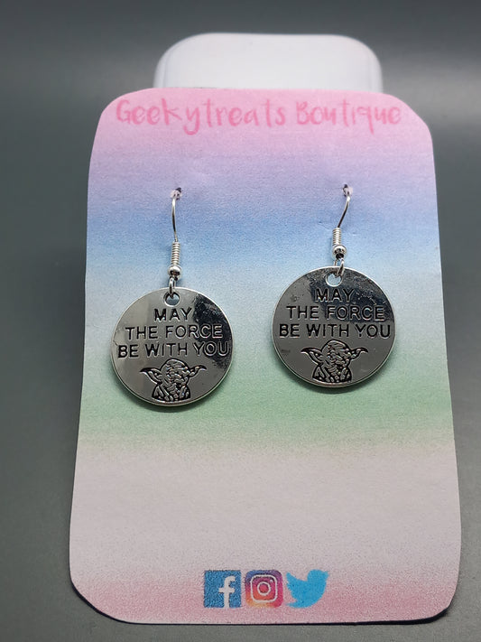 May the force be with you star wars earrings