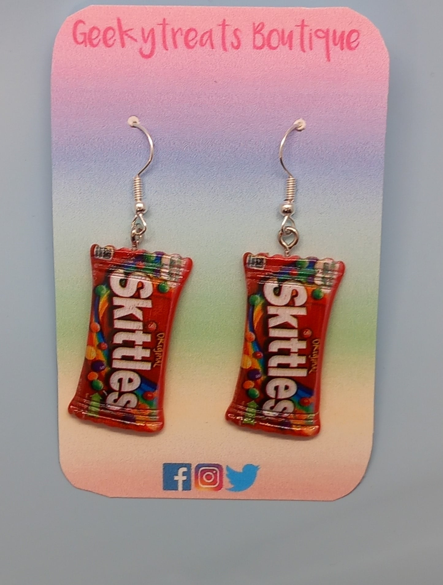 Skittles earrings