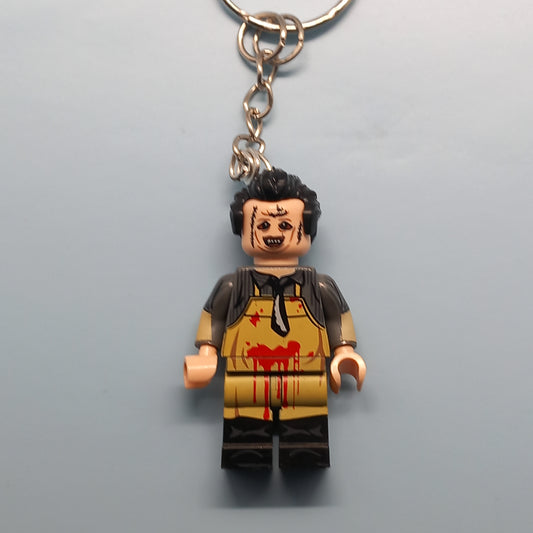 Leatherface horror figure keyring