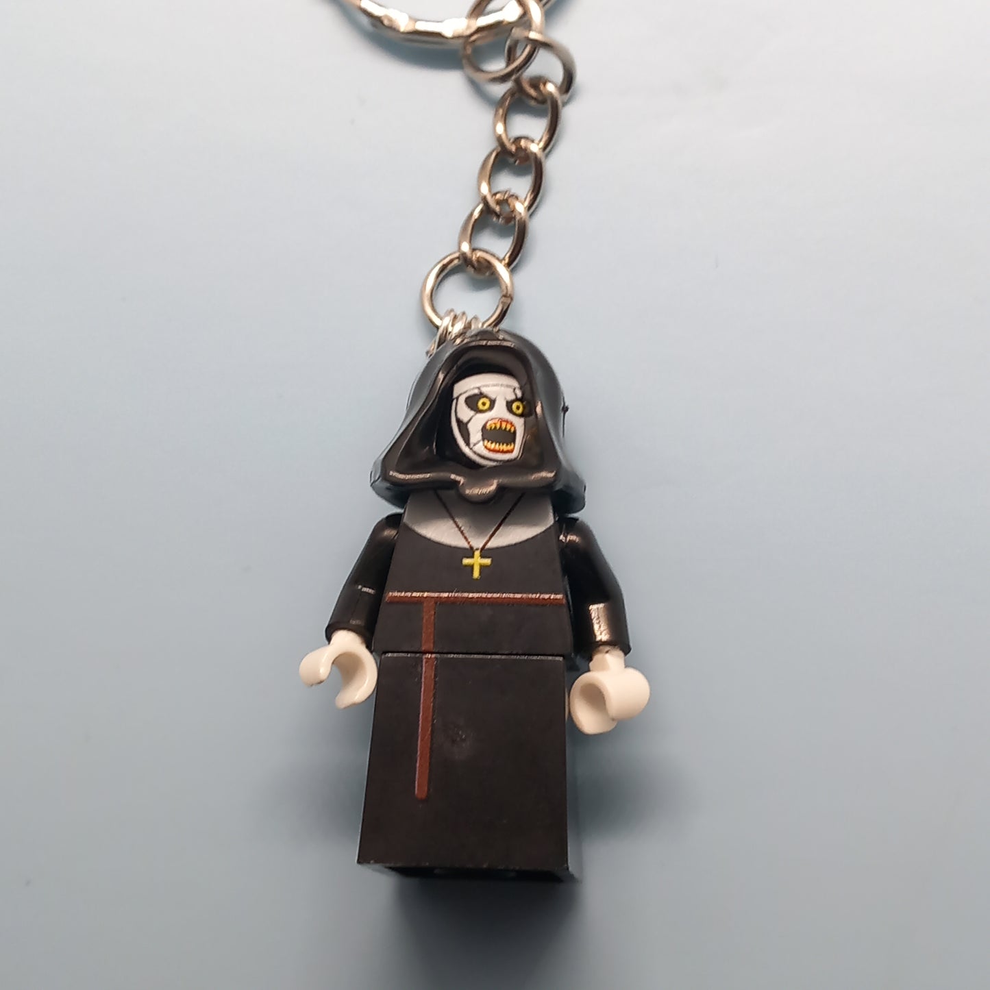 Nun horror figure keyring