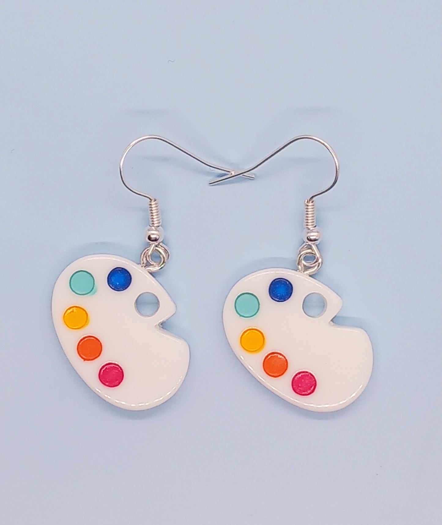 Small paint easel earrings