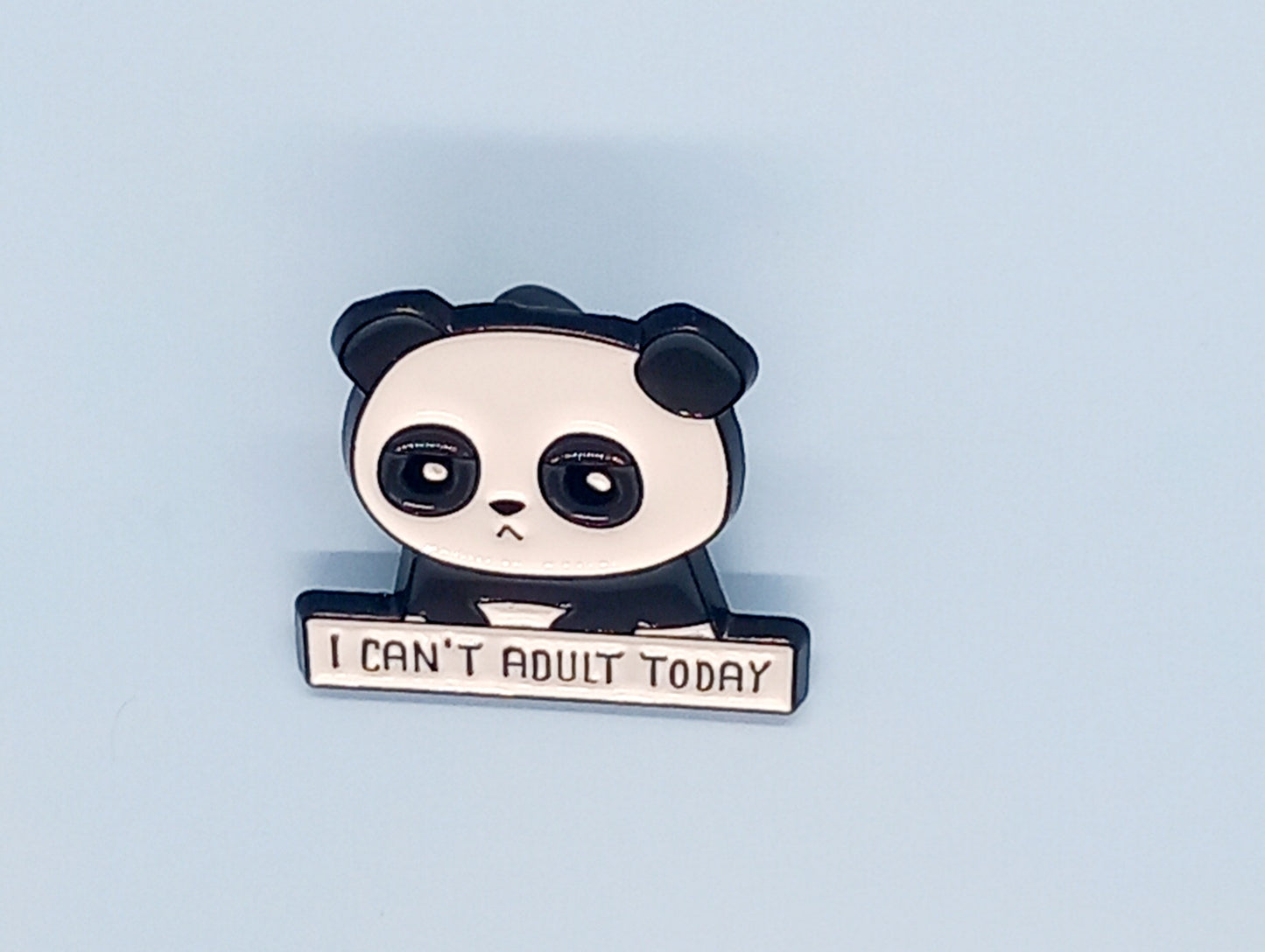Panda novelty pin badge