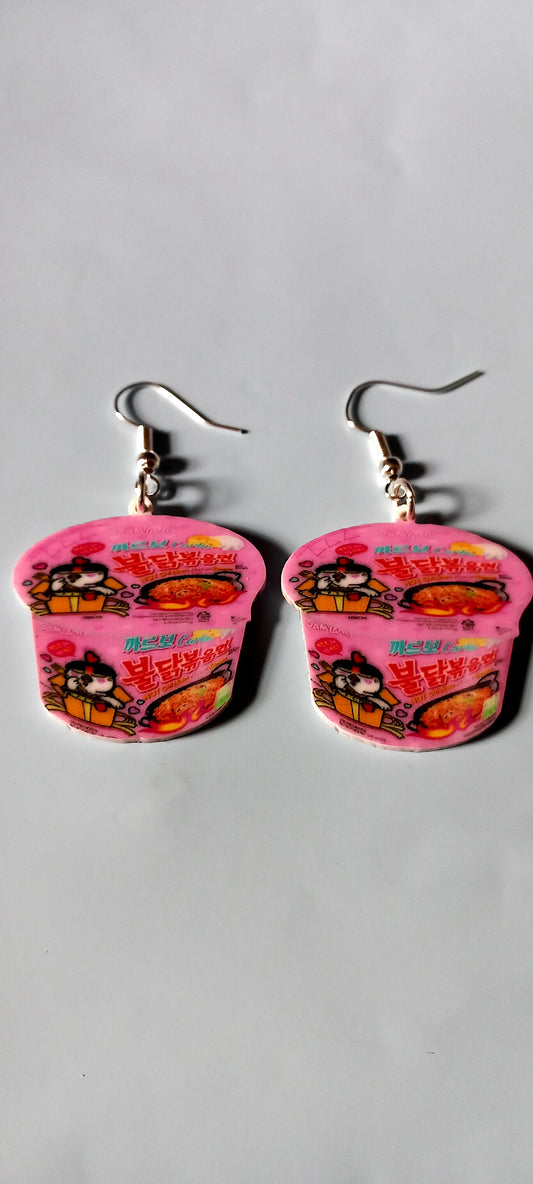 Pot of ramen acrylic earrings