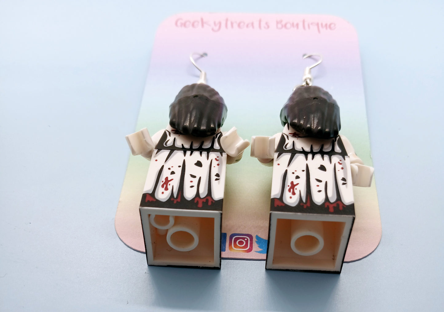 Samara the ring minifigure earrings