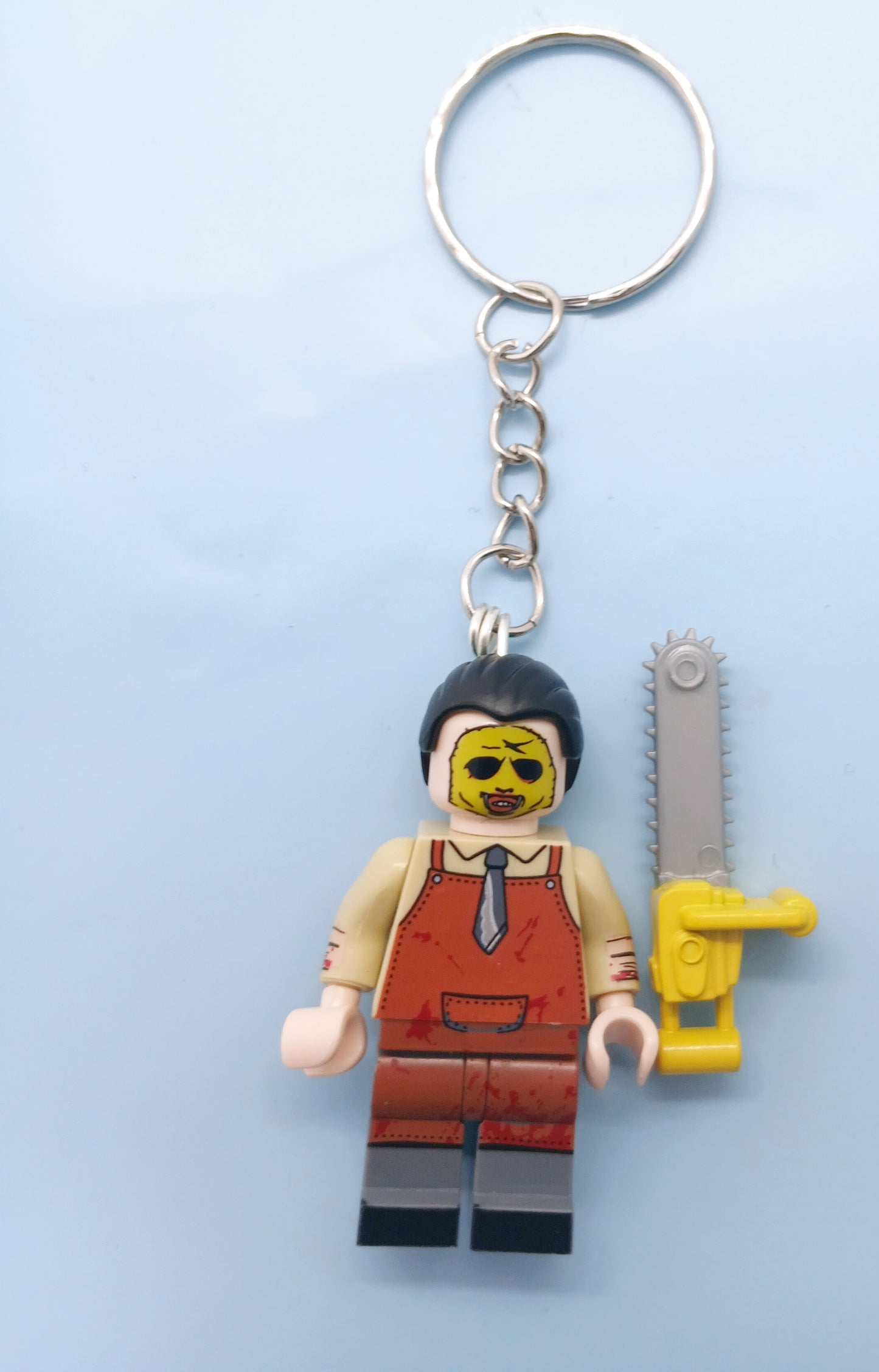 Leatherface minifigure keyring