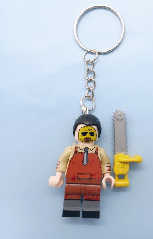 Leatherface minifigure keyring