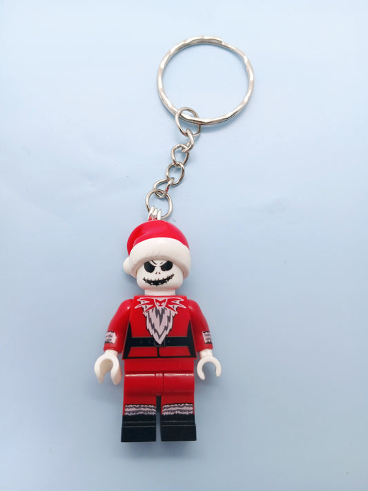 Jack Skeleton xmas minifigure keyring
