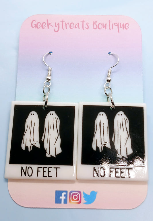 No feet Beetlejuice earrings