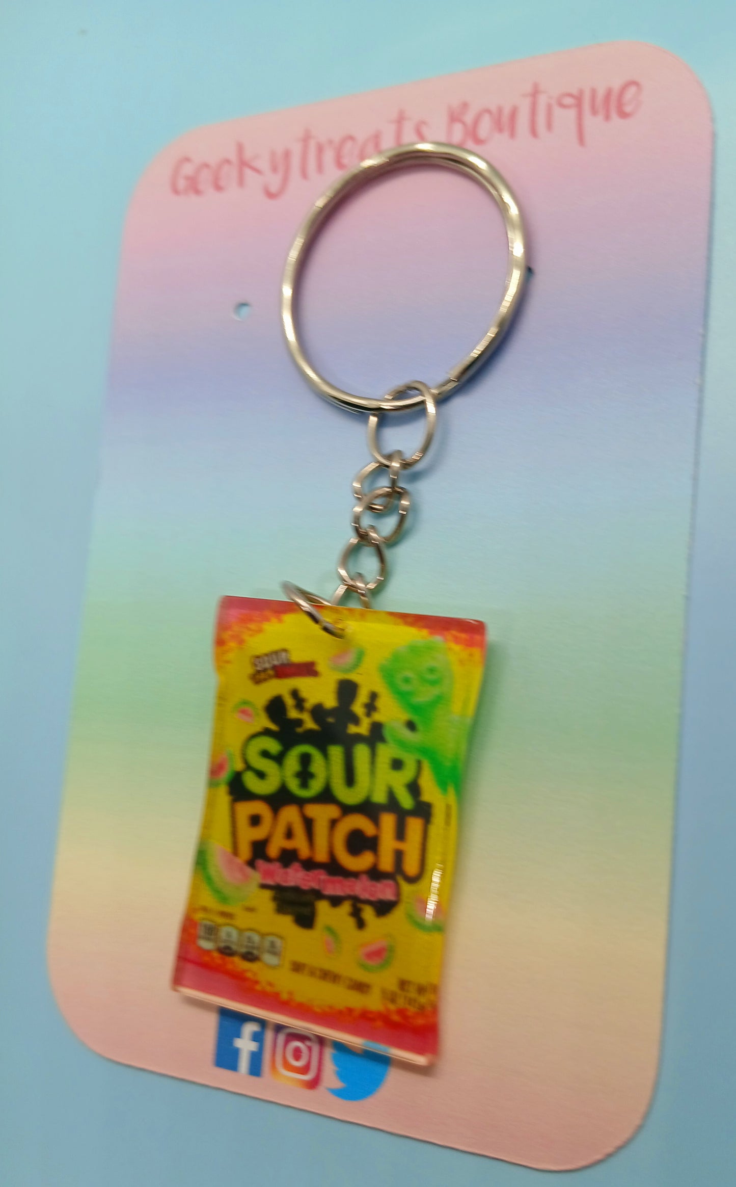 Sour patch keyring