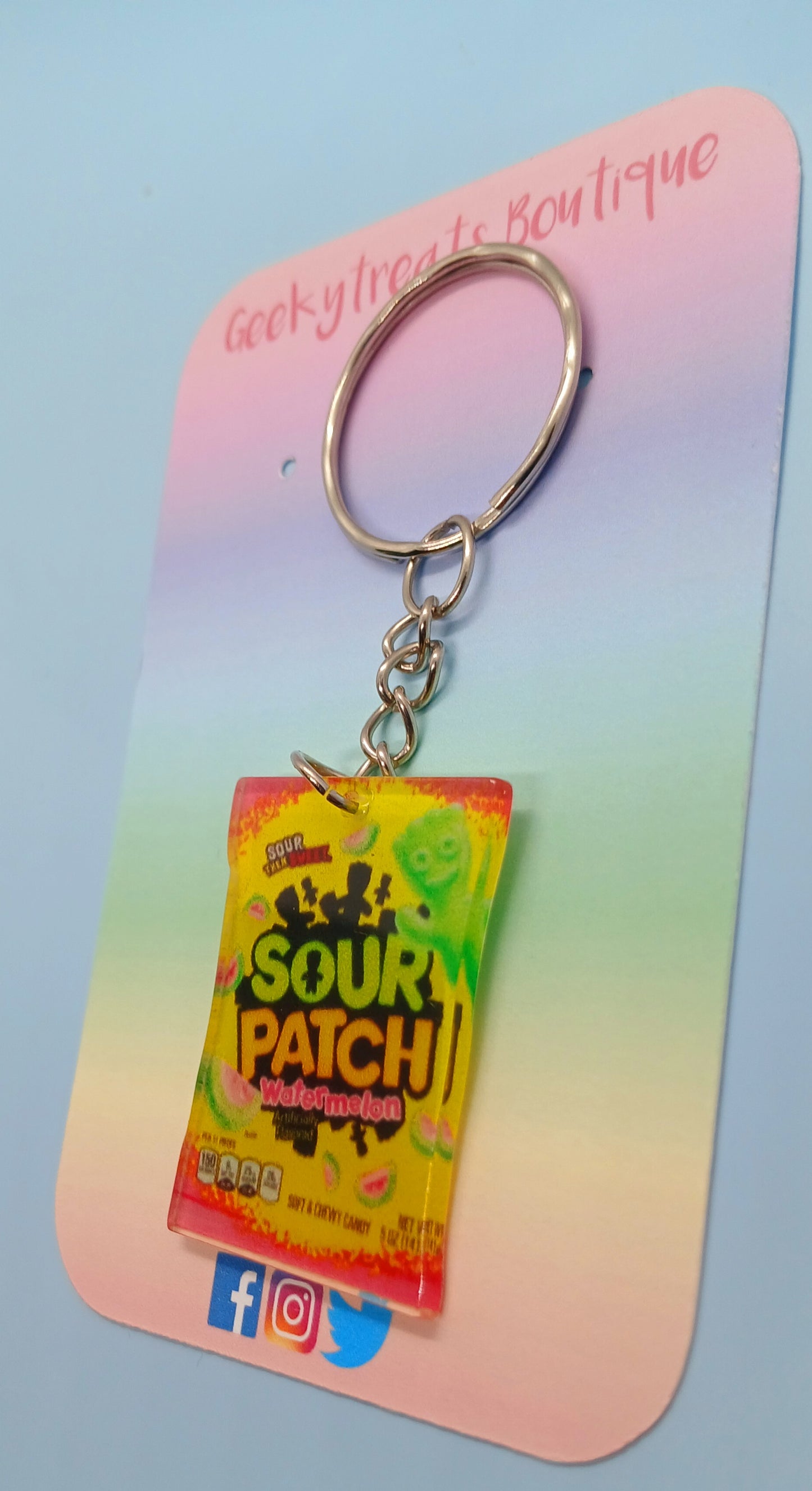 Sour patch keyring