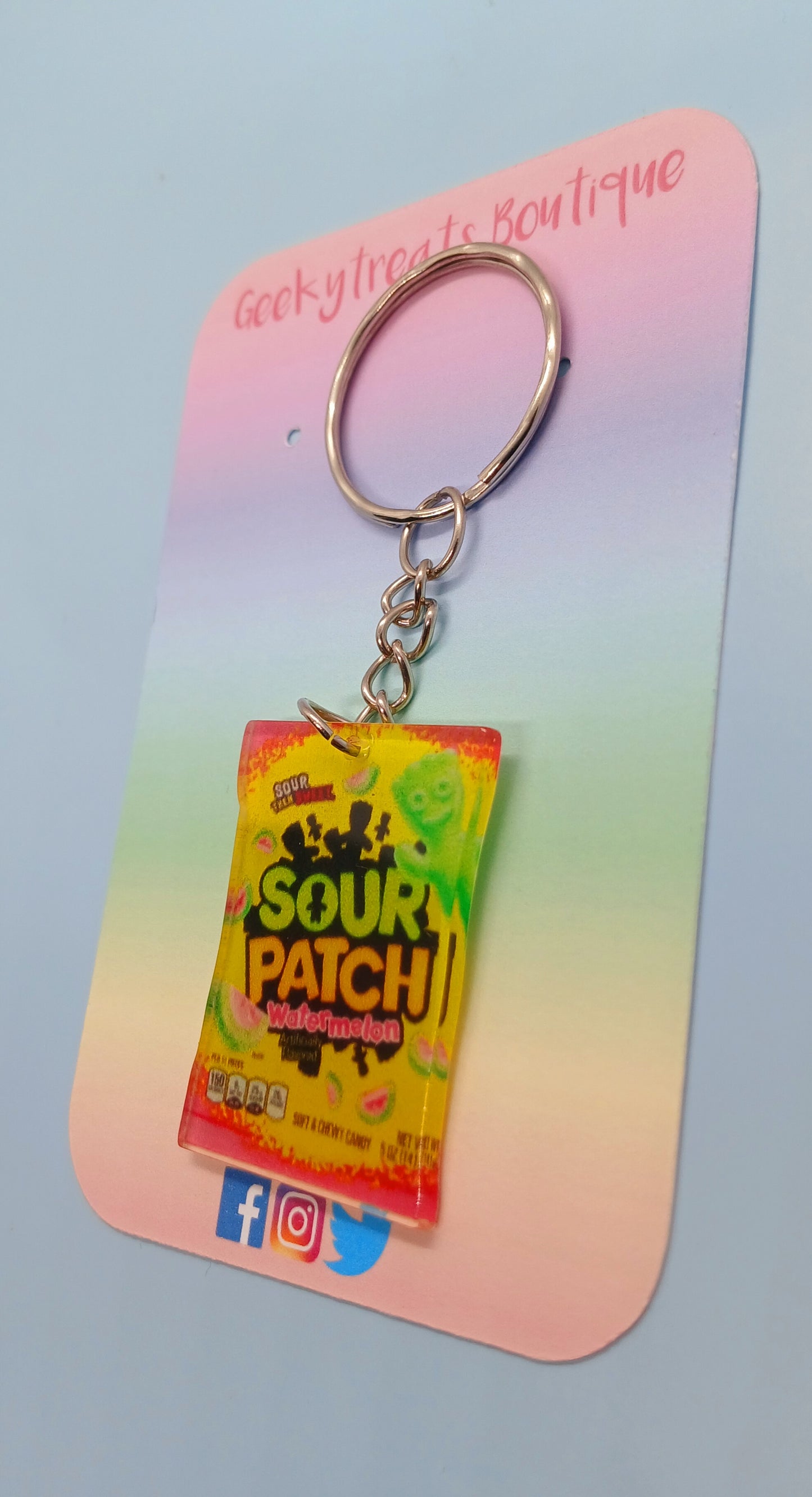 Sour patch keyring