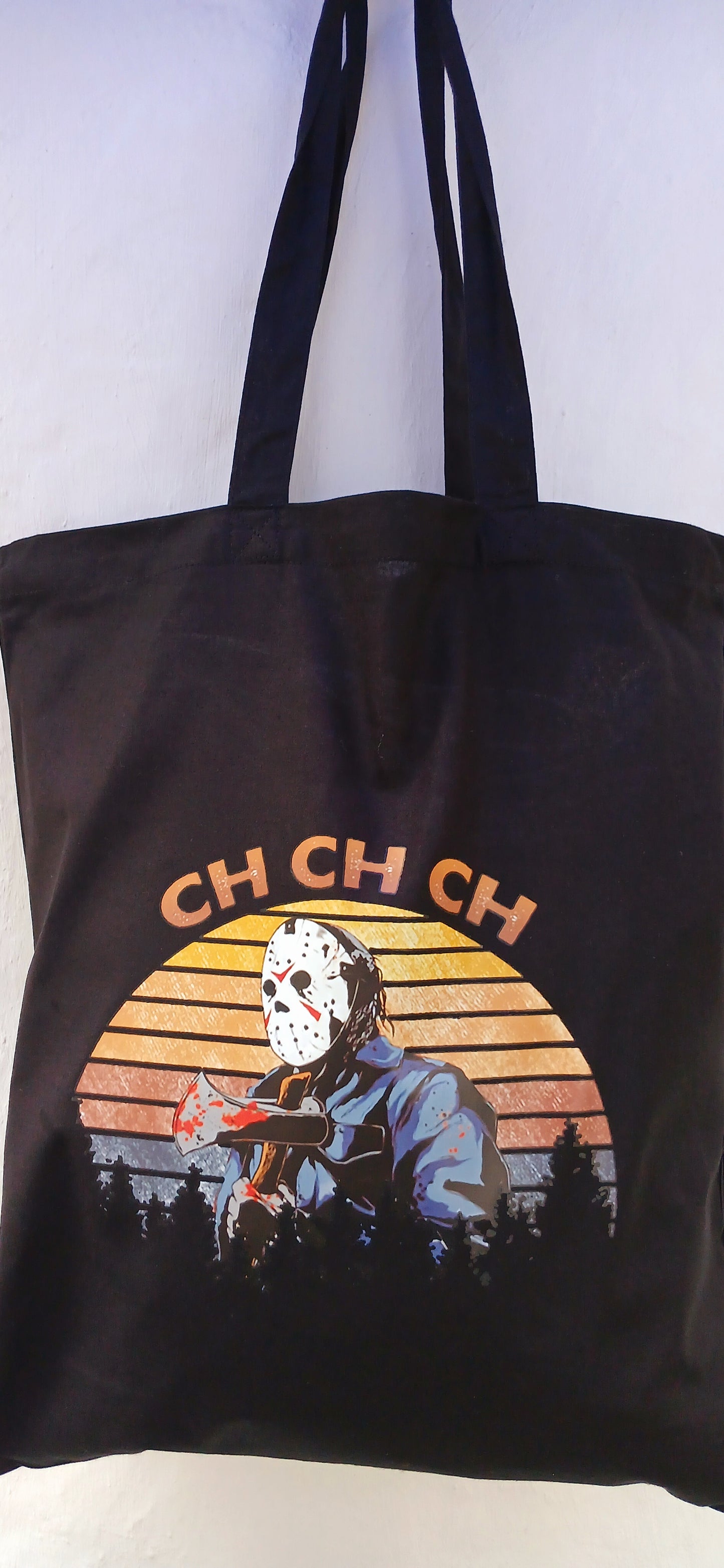 Jason Voorhees black cotton bag