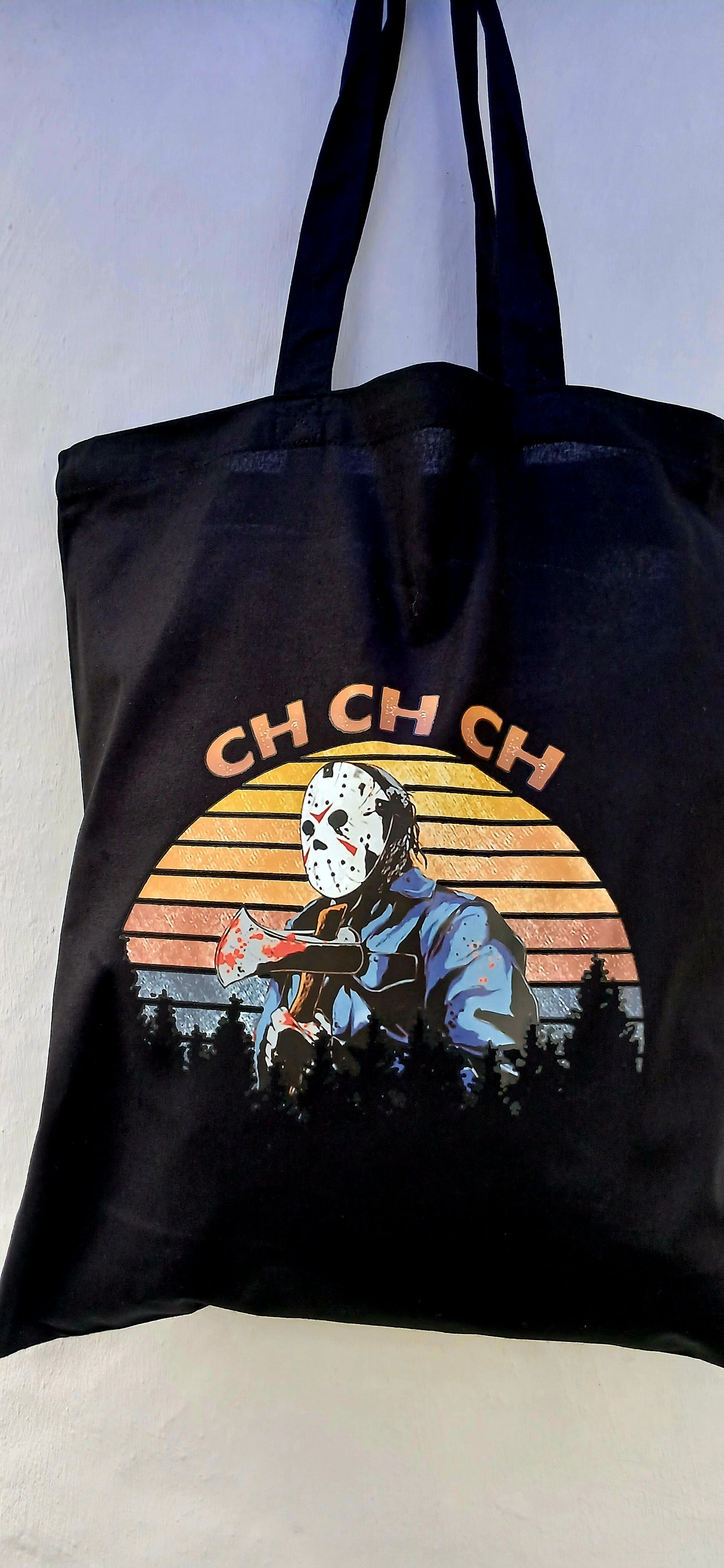 Jason Voorhees black cotton bag