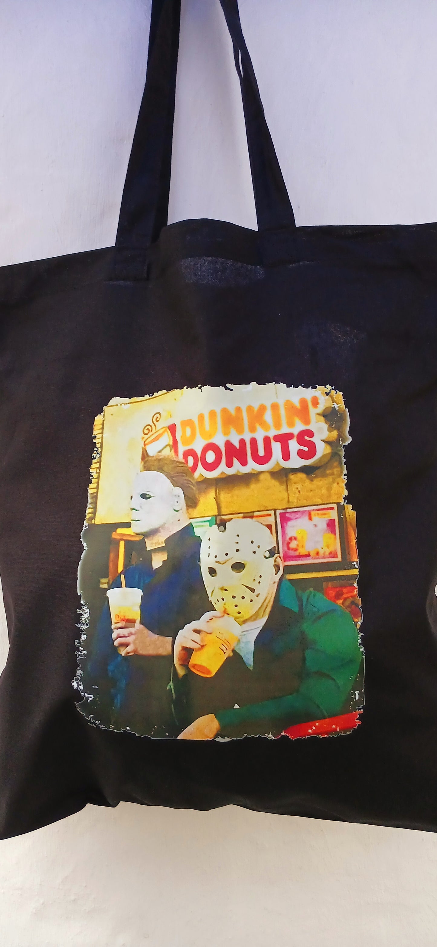 Horror Jason & Micheal black cotton bags