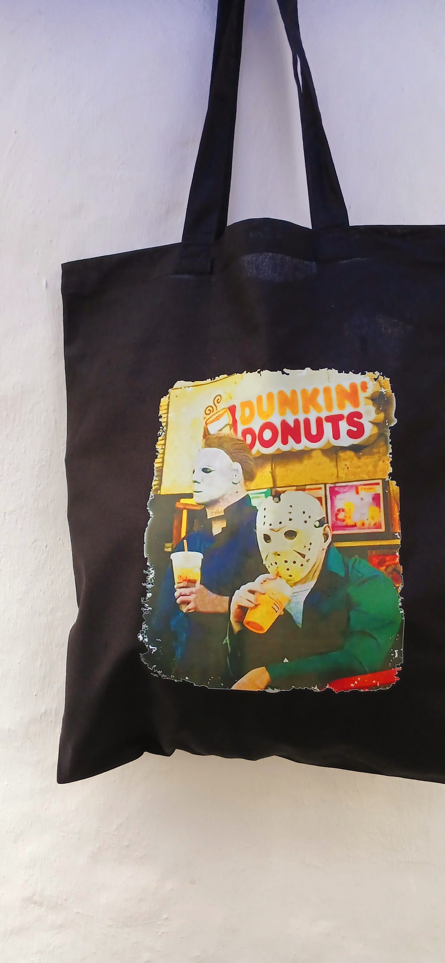 Horror Jason & Micheal black cotton bags