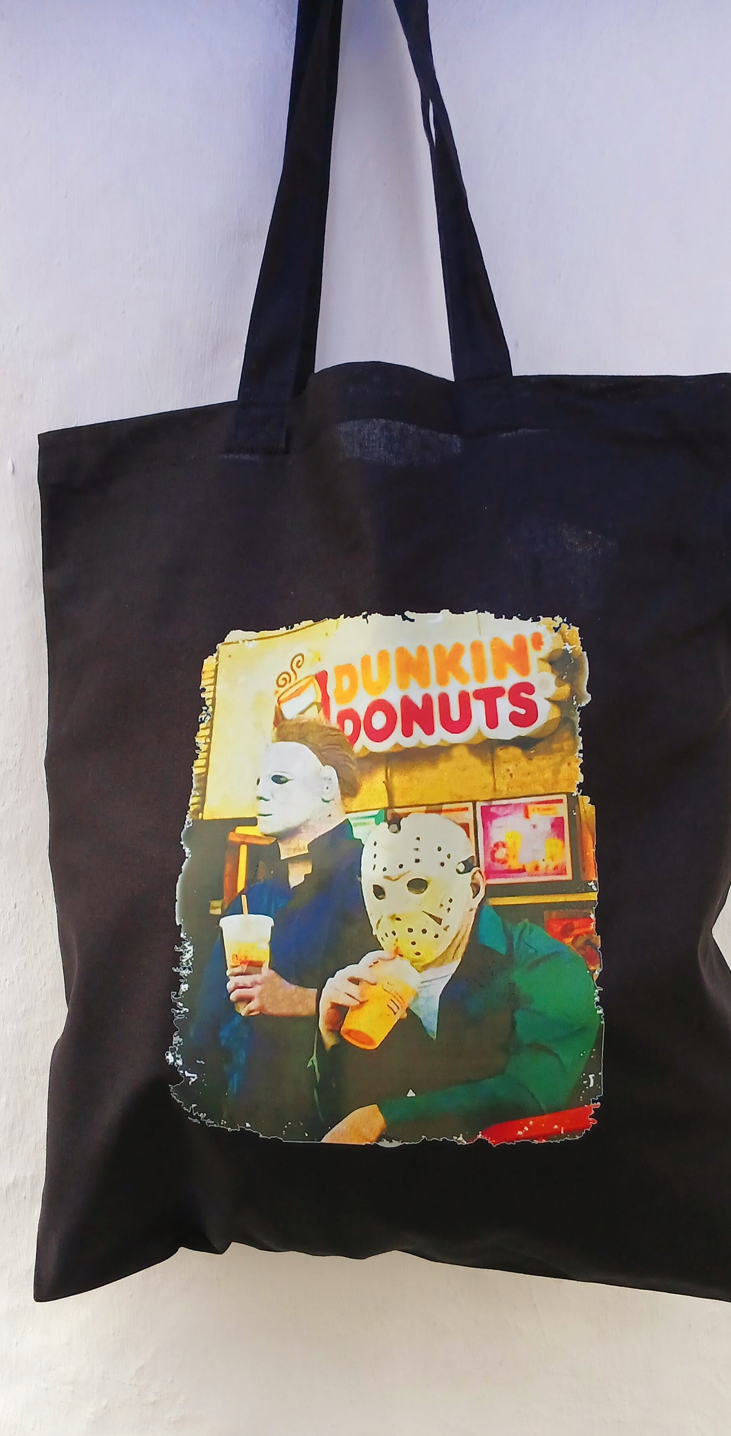 Horror Jason & Micheal black cotton bags