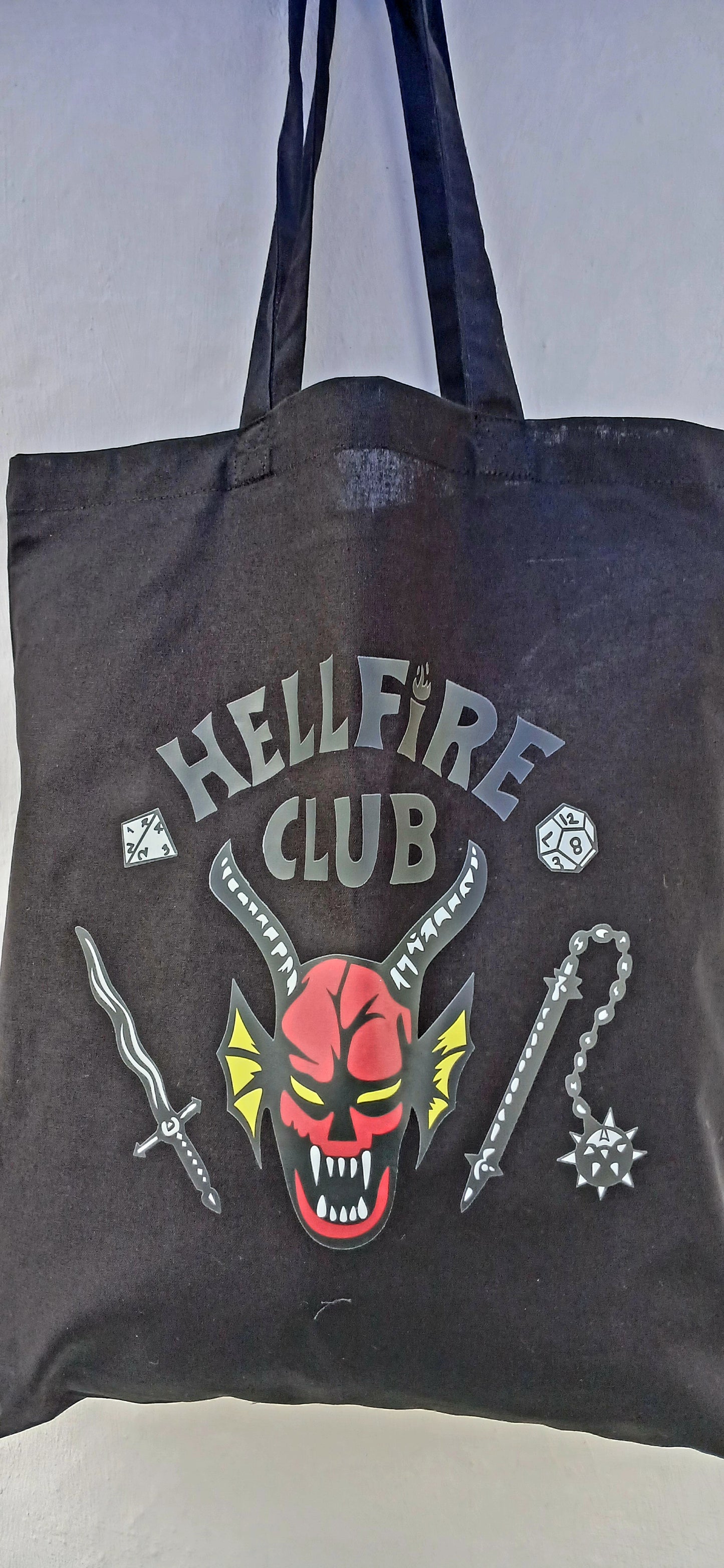 Hellfire club black cotton bag